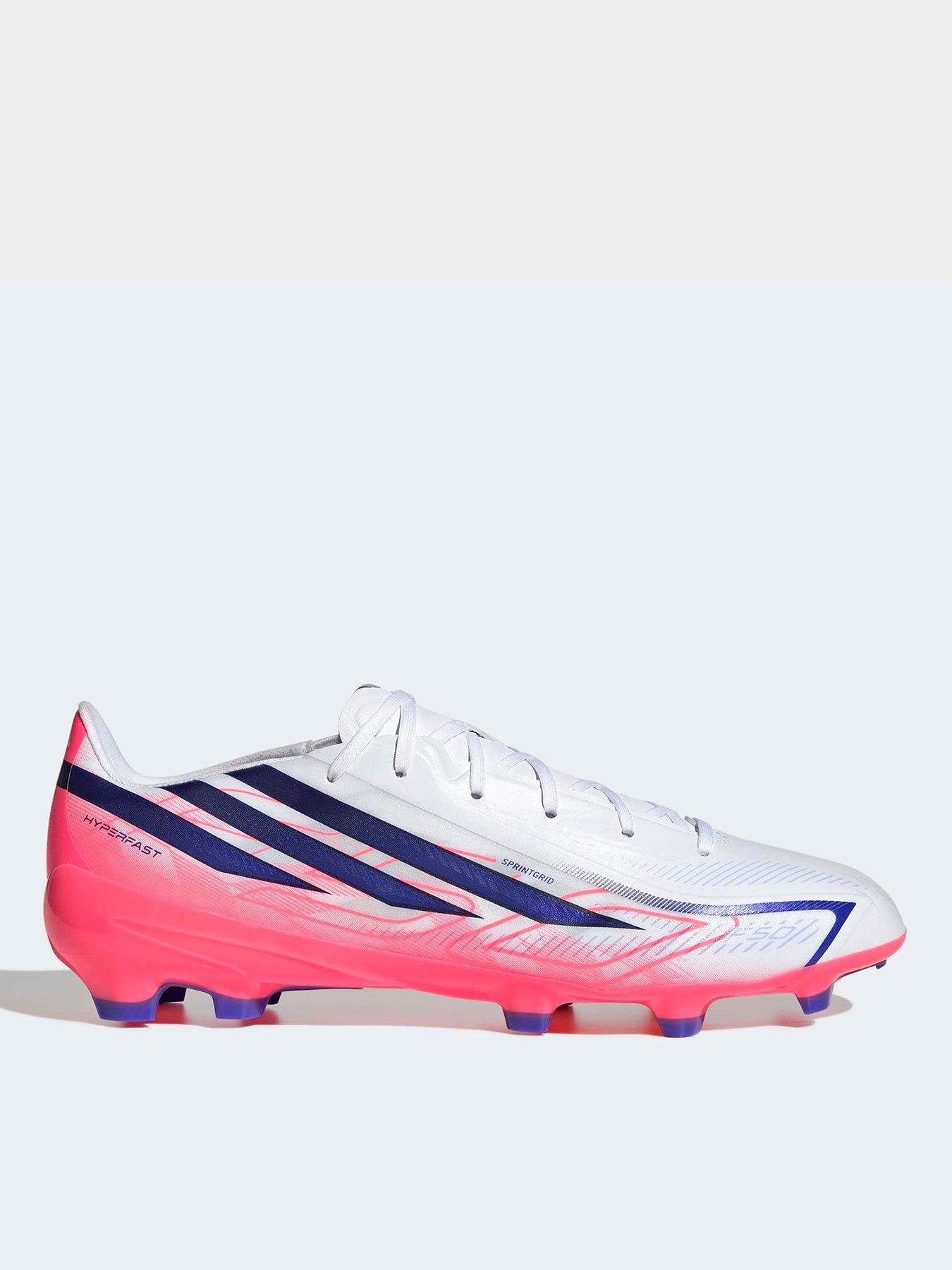 adidas Mens F50 Hyperfast League Firm Ground Football Boots - White