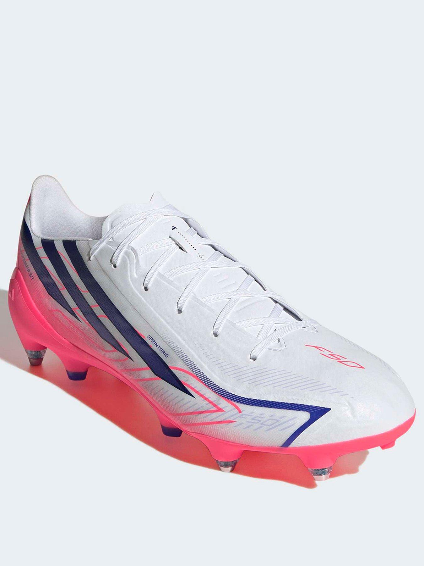 Image 2 of 7 of adidas Mens F50 Hyperfast League Soft Ground Football Boots - White