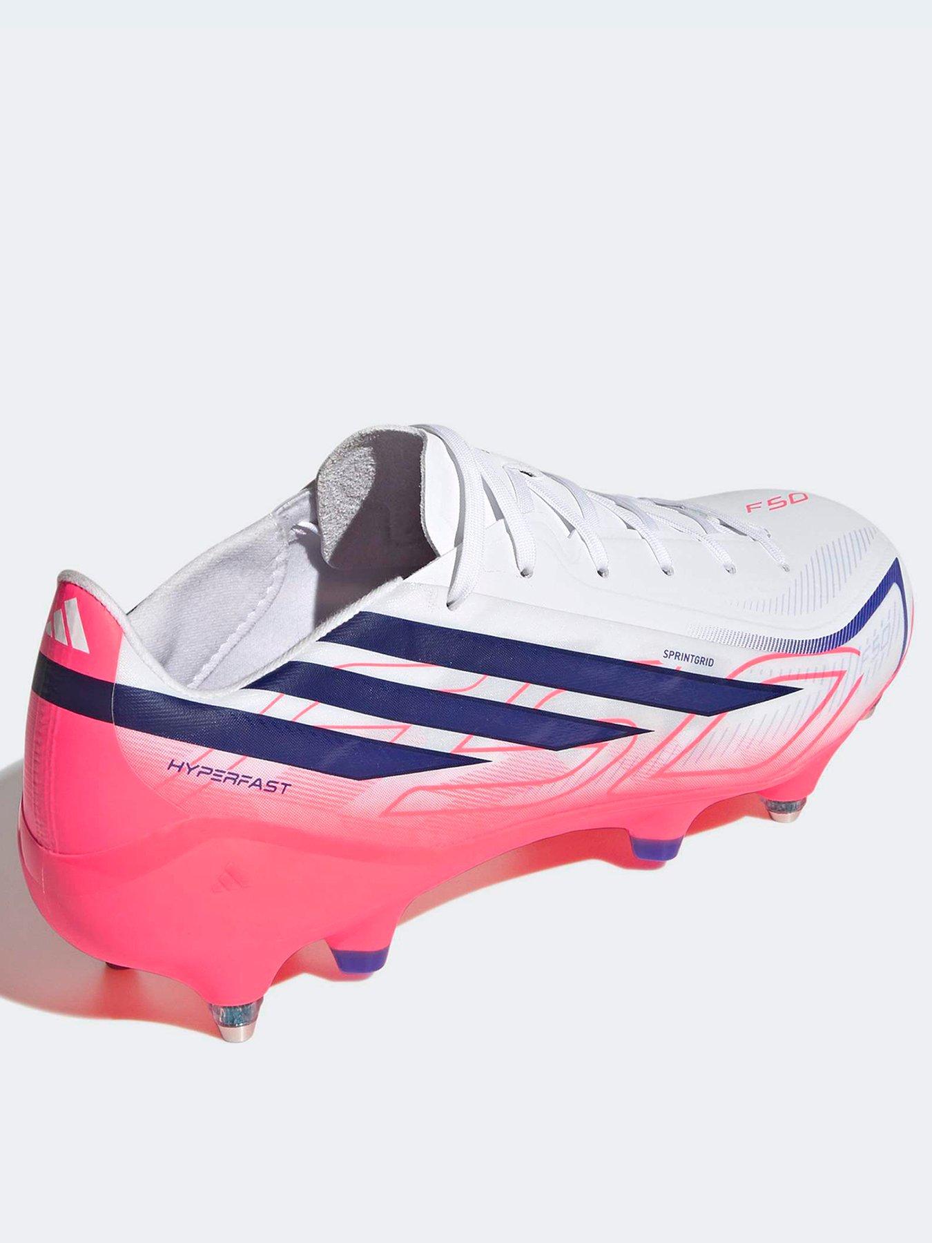 Image 3 of 7 of adidas Mens F50 Hyperfast League Soft Ground Football Boots - White