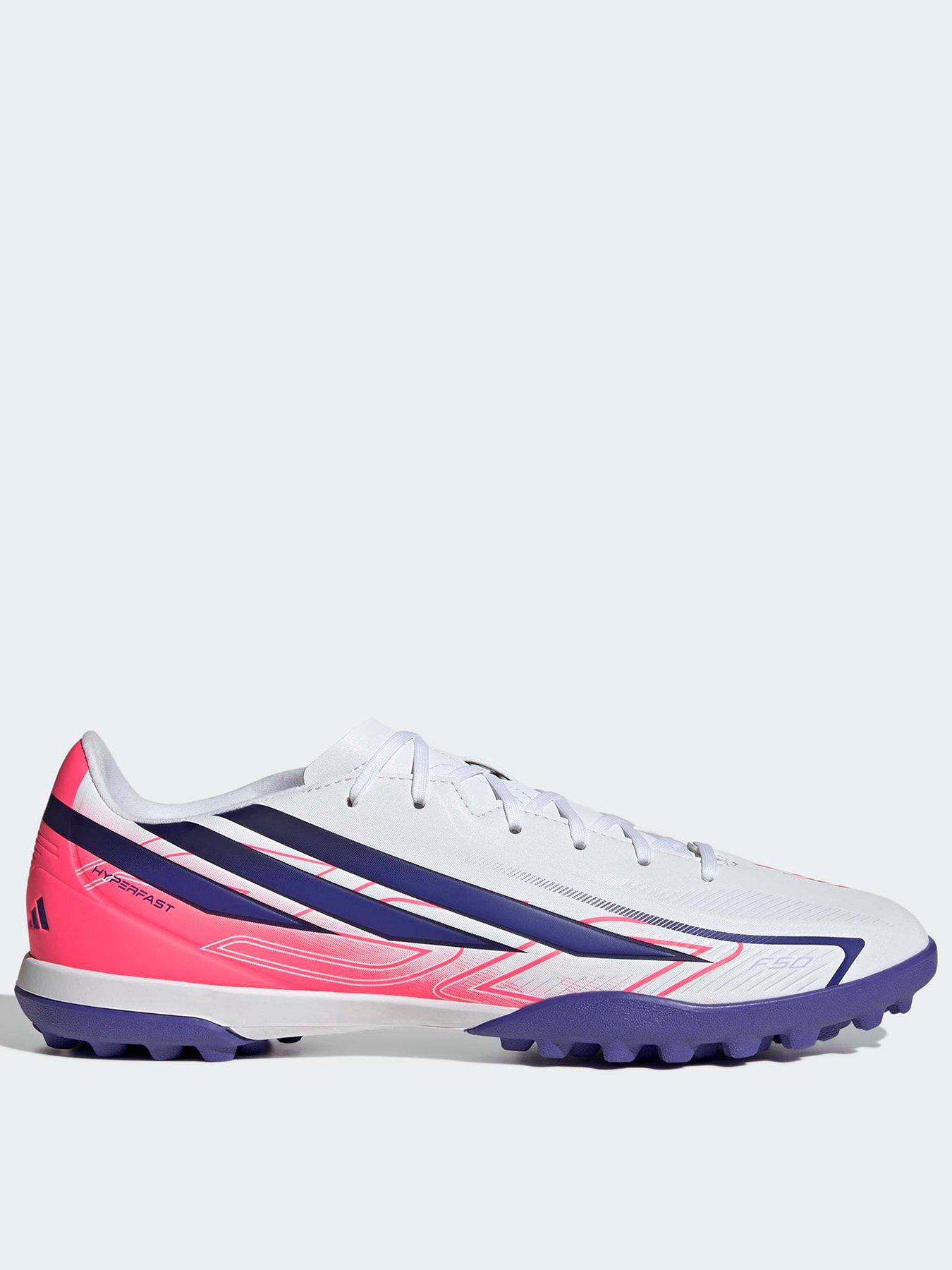 adidas Mens F50 Hyperfast Club Astro Turf Football Boots - White