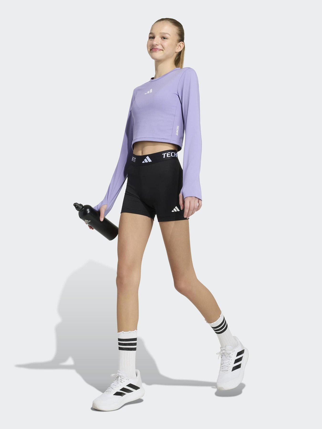 Image 3 of 5 of adidas Junior Girls Training Techfit Tights - Black