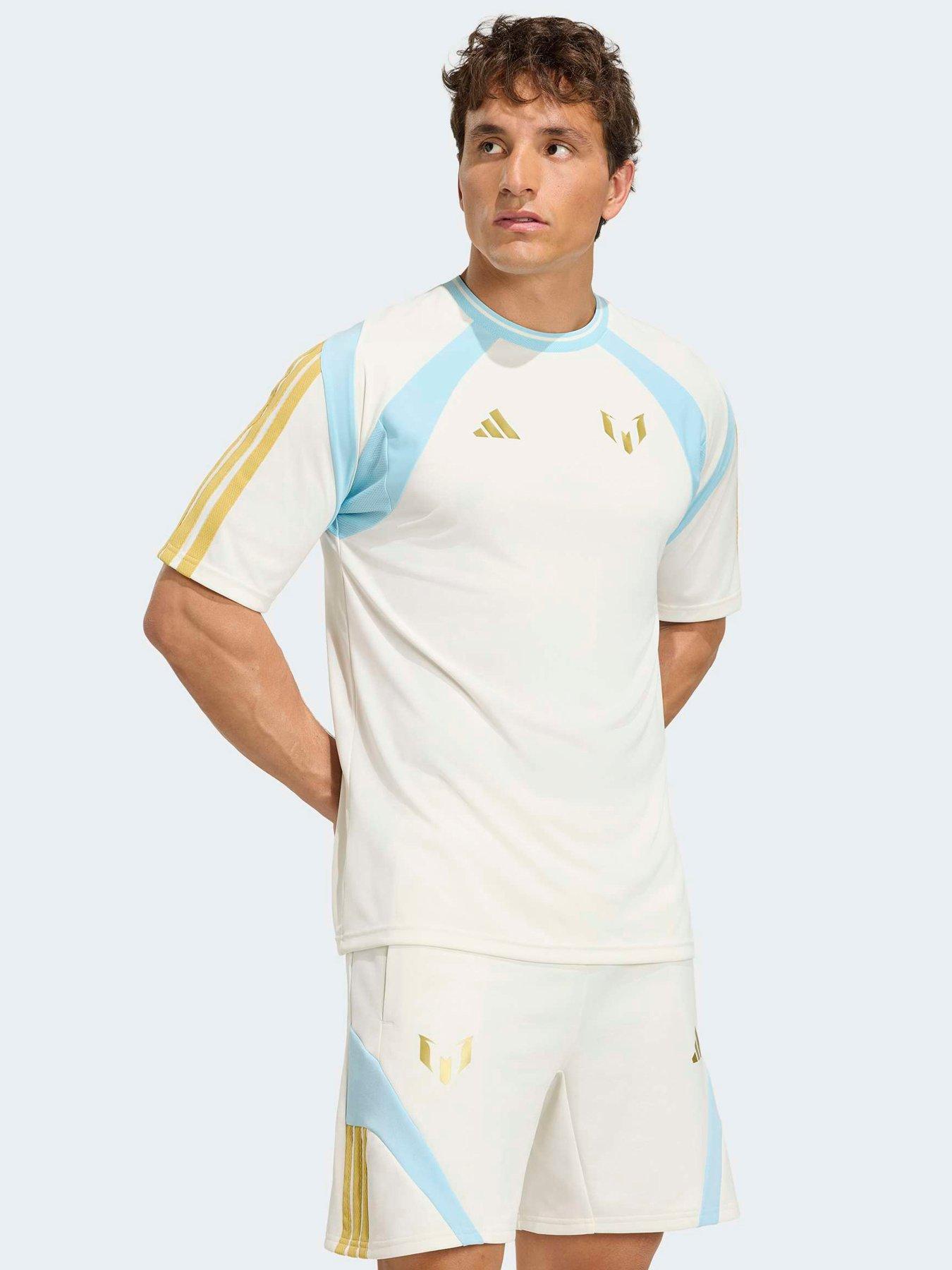 adidas Mens Messi House Of Tiro T-shirt - White