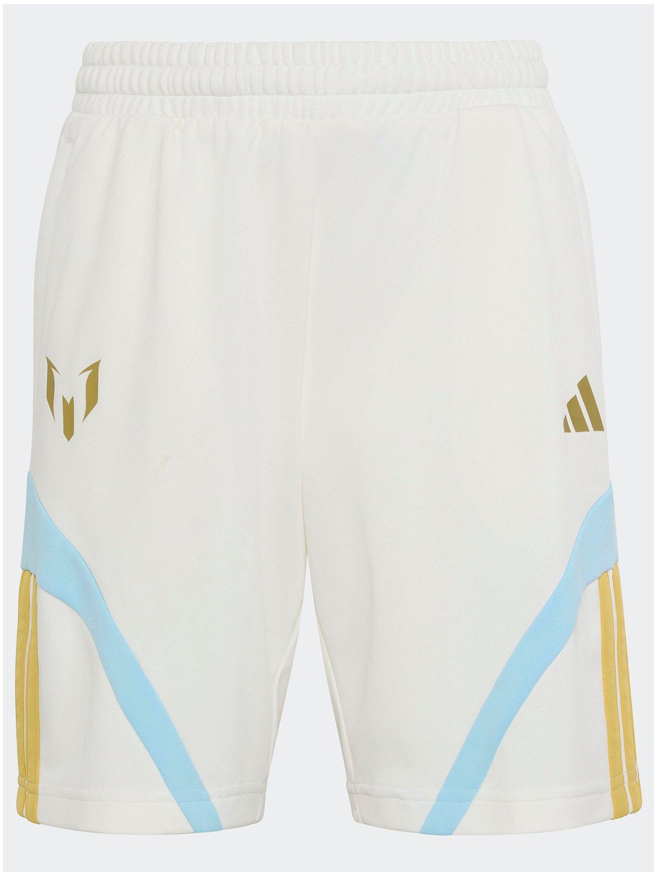 Image 1 of 1 of adidas Junior Messi House Of Tiro Shorts - White