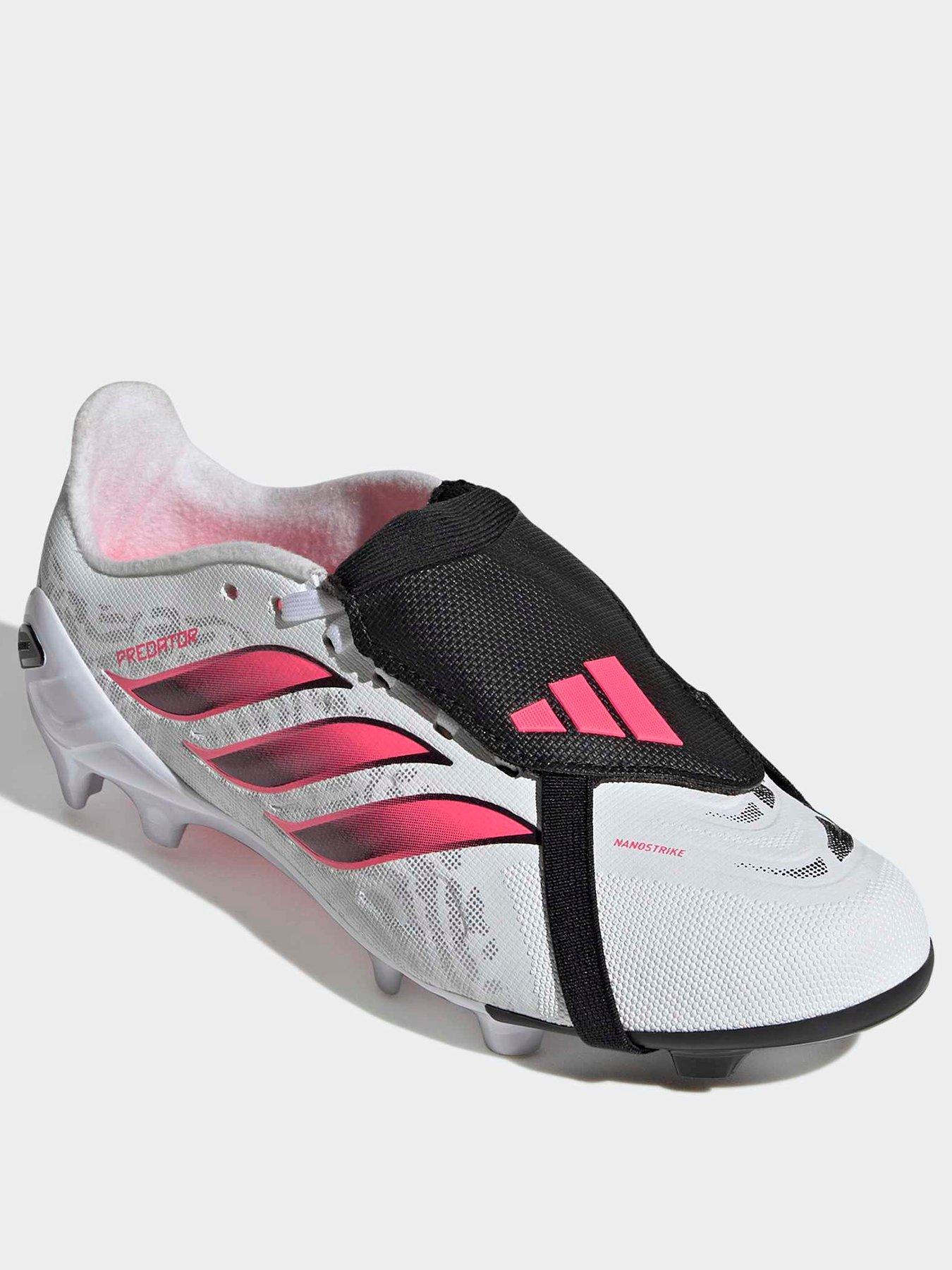 Image 2 of 6 of adidas Junior Predator League Folded Tongue Firm Ground Football Boots - White