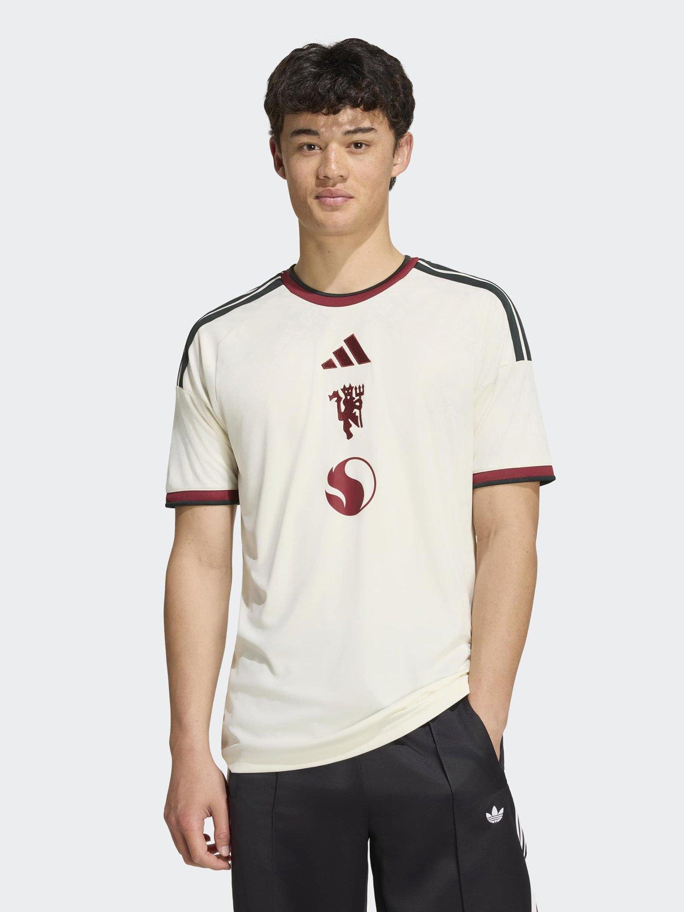 adidas Mens Manchester United 26/27 Third Stadium Replica Shirt - Cream