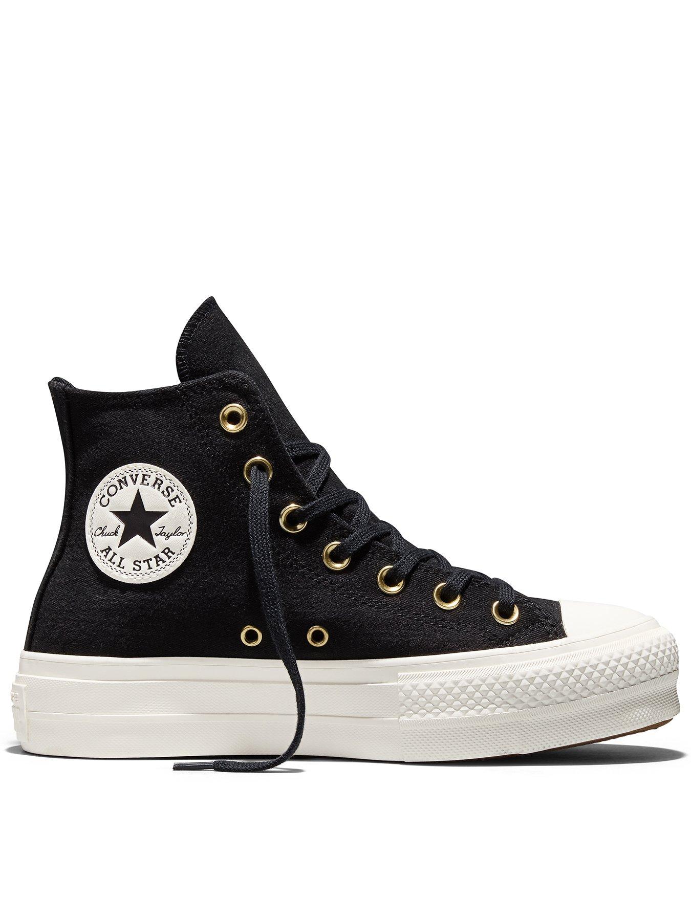 Image 1 of 4 of Converse Womens Chuck Taylor All Star Lift Hi-Top Trainers &nbsp;- Black