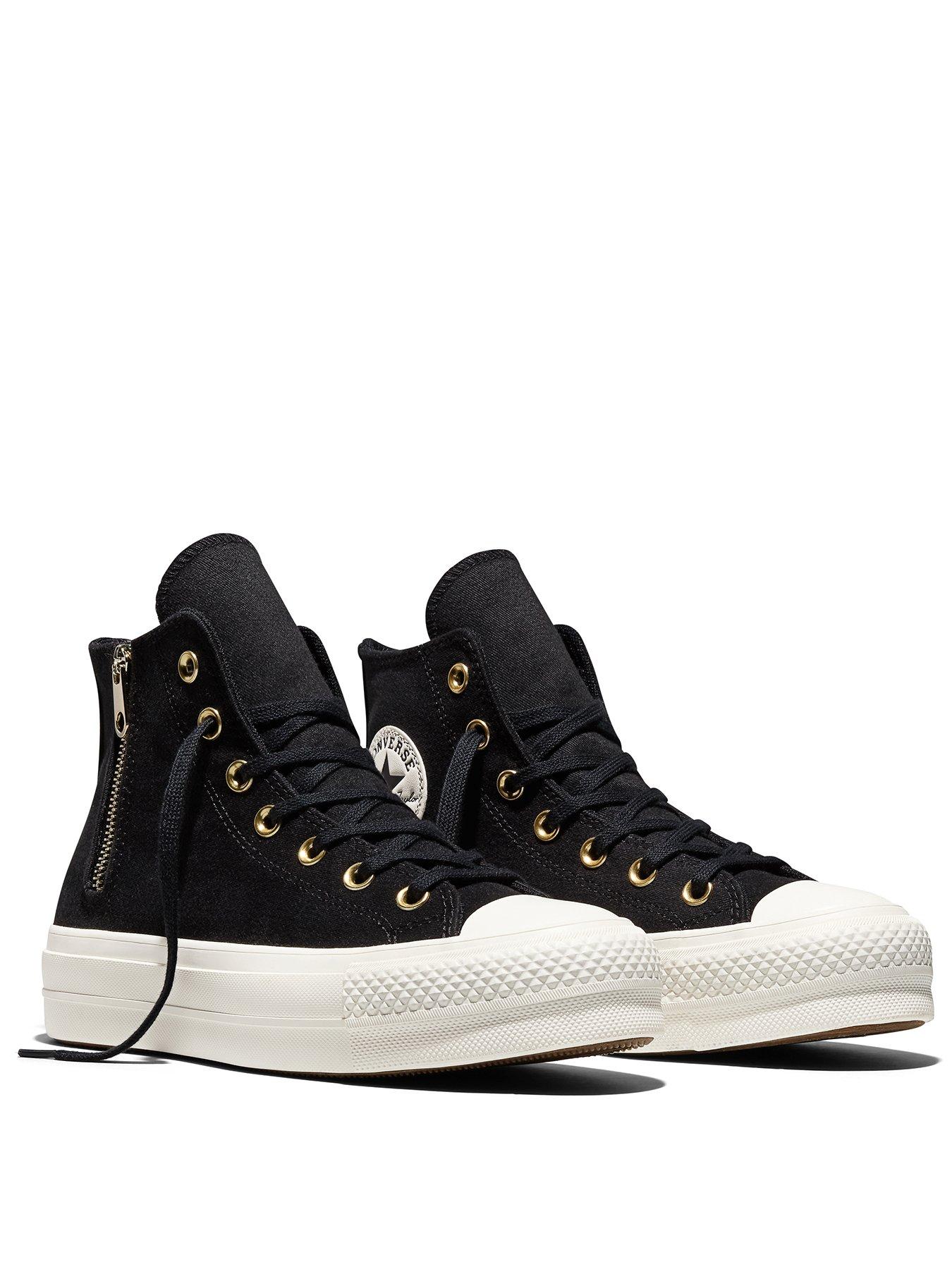 Image 2 of 4 of Converse Womens Chuck Taylor All Star Lift Hi-Top Trainers &nbsp;- Black