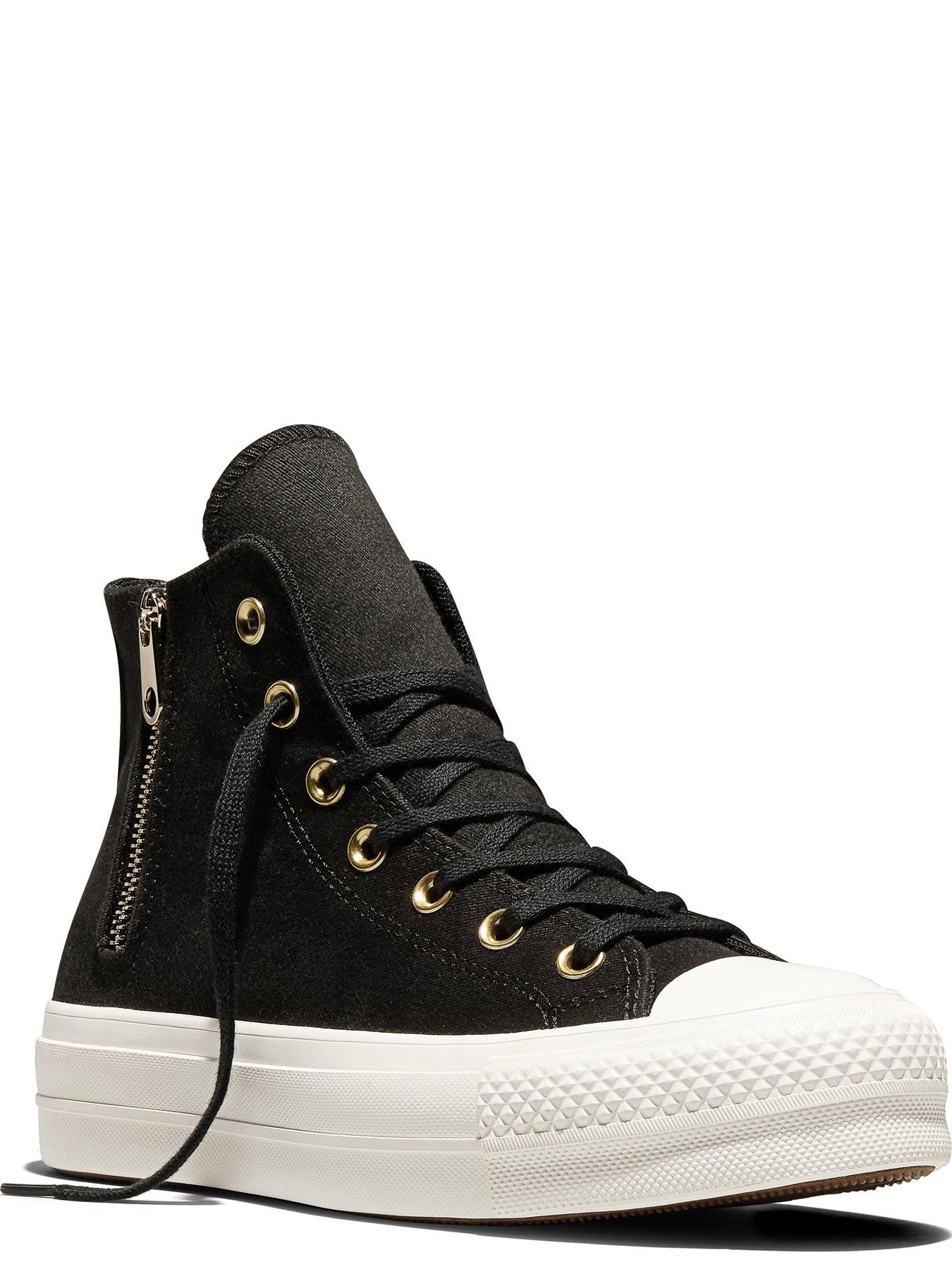Image 3 of 4 of Converse Womens Chuck Taylor All Star Lift Hi-Top Trainers &nbsp;- Black