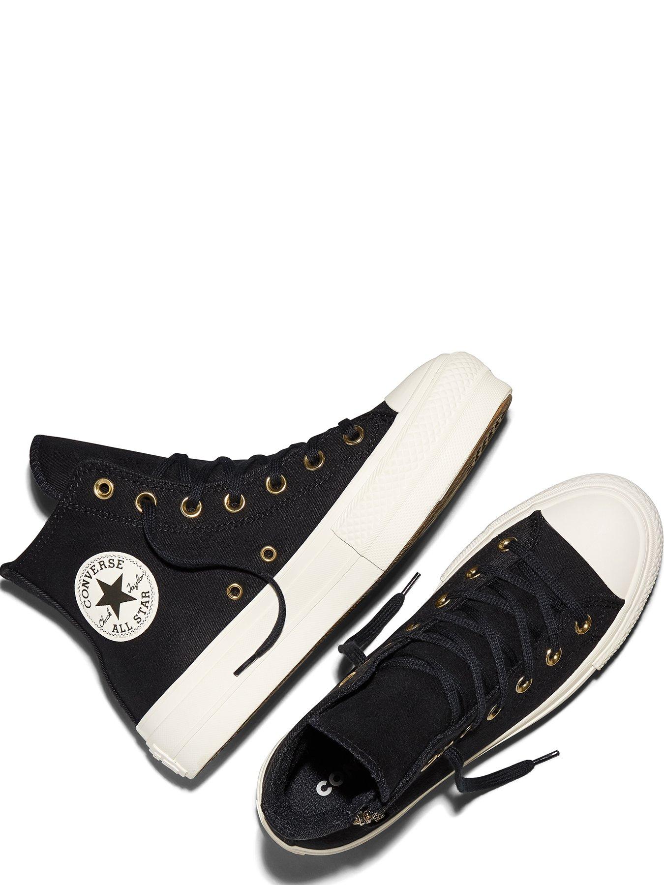 Image 4 of 4 of Converse Womens Chuck Taylor All Star Lift Hi-Top Trainers &nbsp;- Black