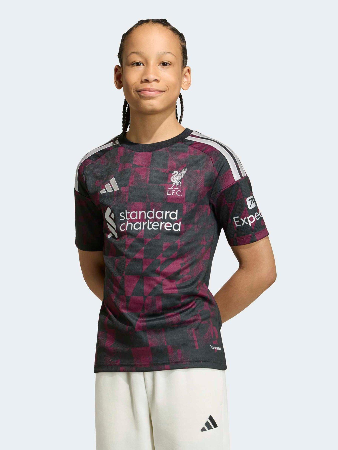 Image 1 of 6 of adidas Junior Liverpool Fc 26/27 Third Staidum Replica Shirt - Black