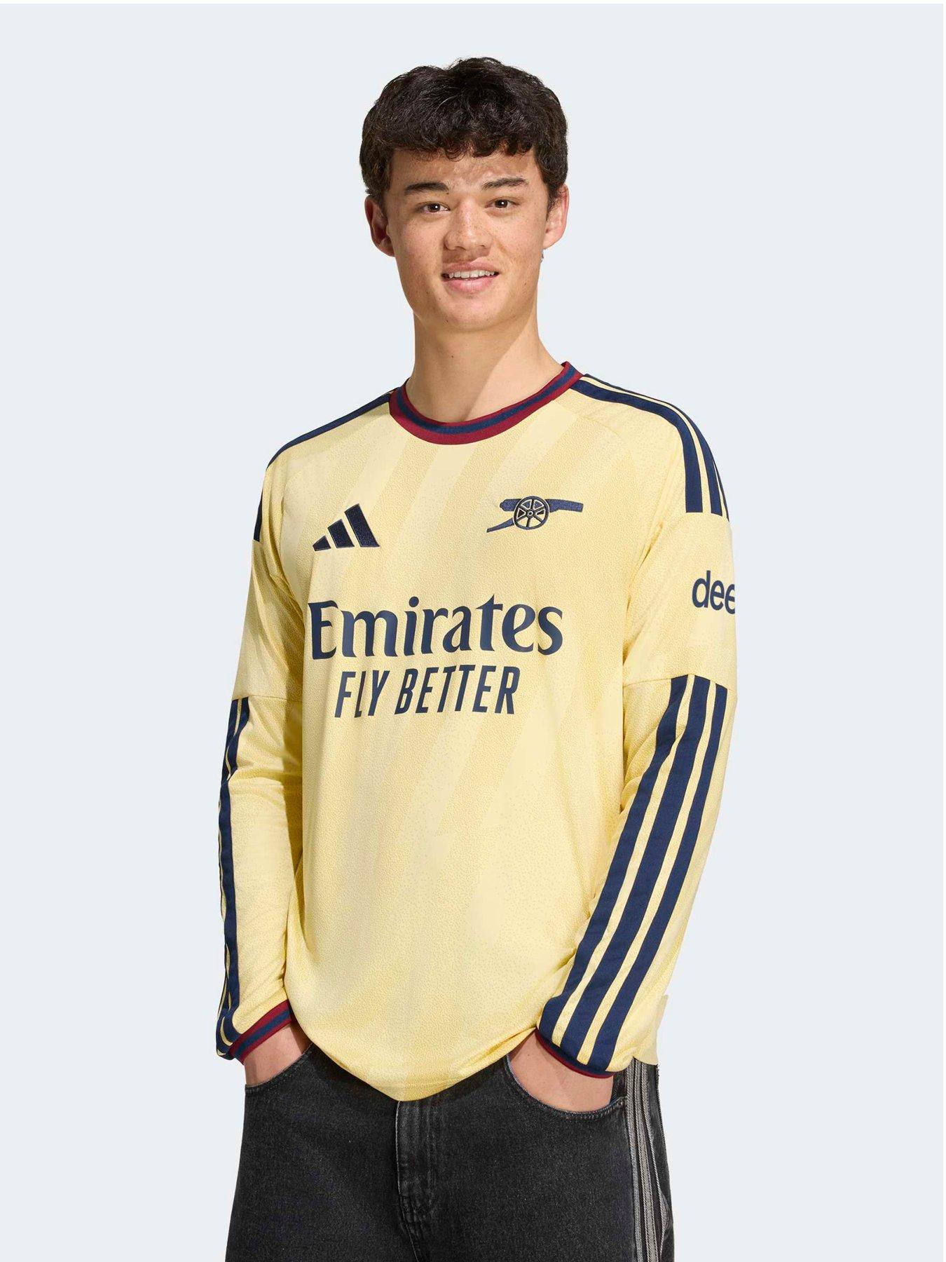 adidas Mens Arsenal Fc 26/27 Third Long Sleeve Stadium Replica Shirt - Yellow