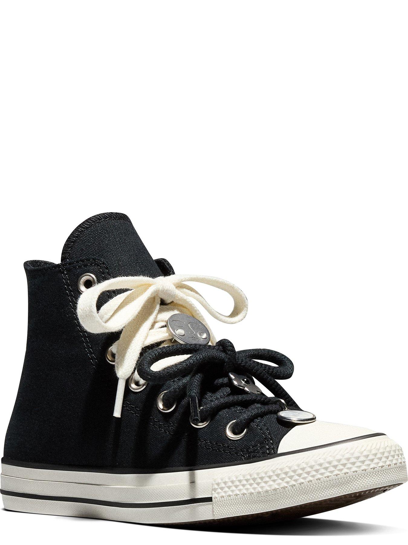 Image 3 of 5 of Converse Womens Chuck Taylor All Star Hi Portable Heirloom Trainers - Black