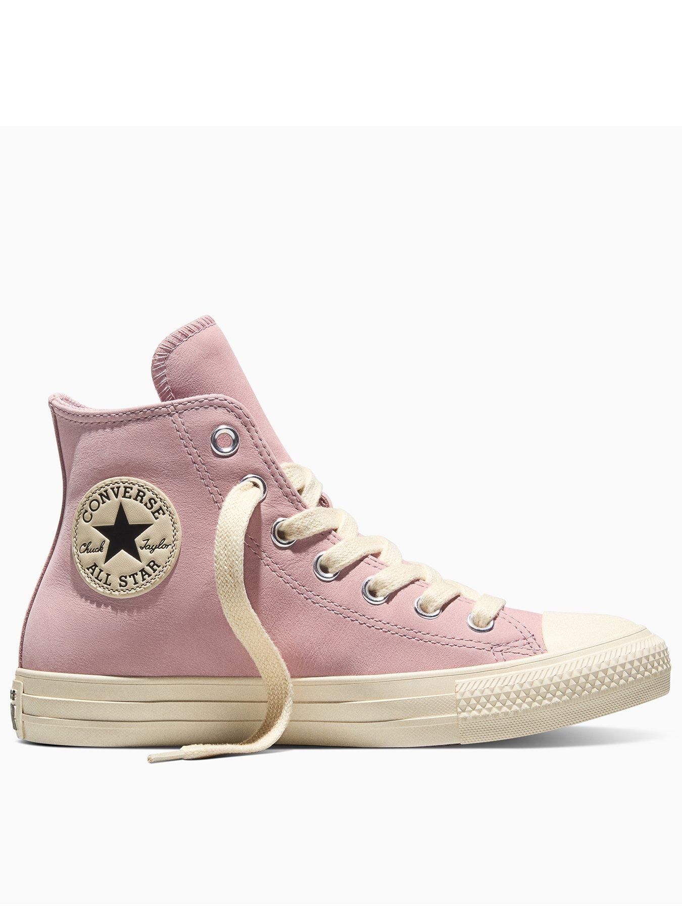 Converse Womens Chuck Taylor All Star Hi Romantic Varsity Trainers - Pink