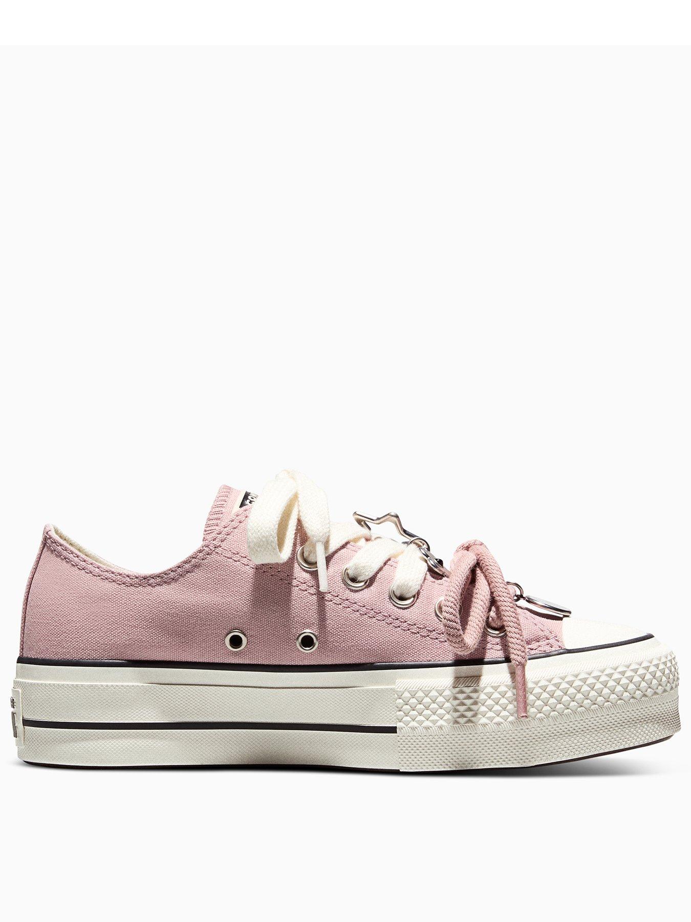 Image 1 of 2 of Converse Womens Chuck Taylor All Star Lift Ox Heirloom Trainers - Pink