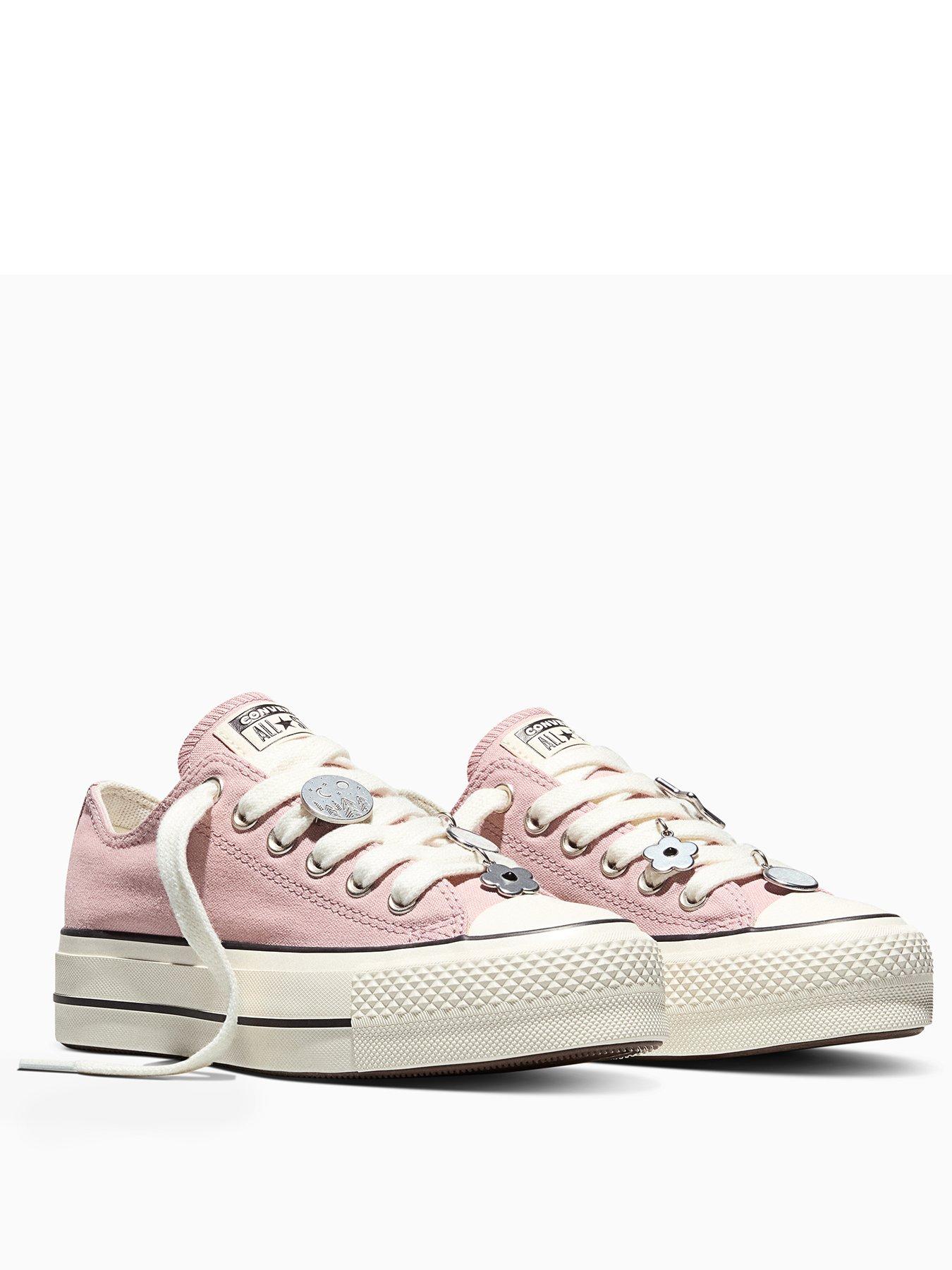 Image 2 of 2 of Converse Womens Chuck Taylor All Star Lift Ox Heirloom Trainers - Pink