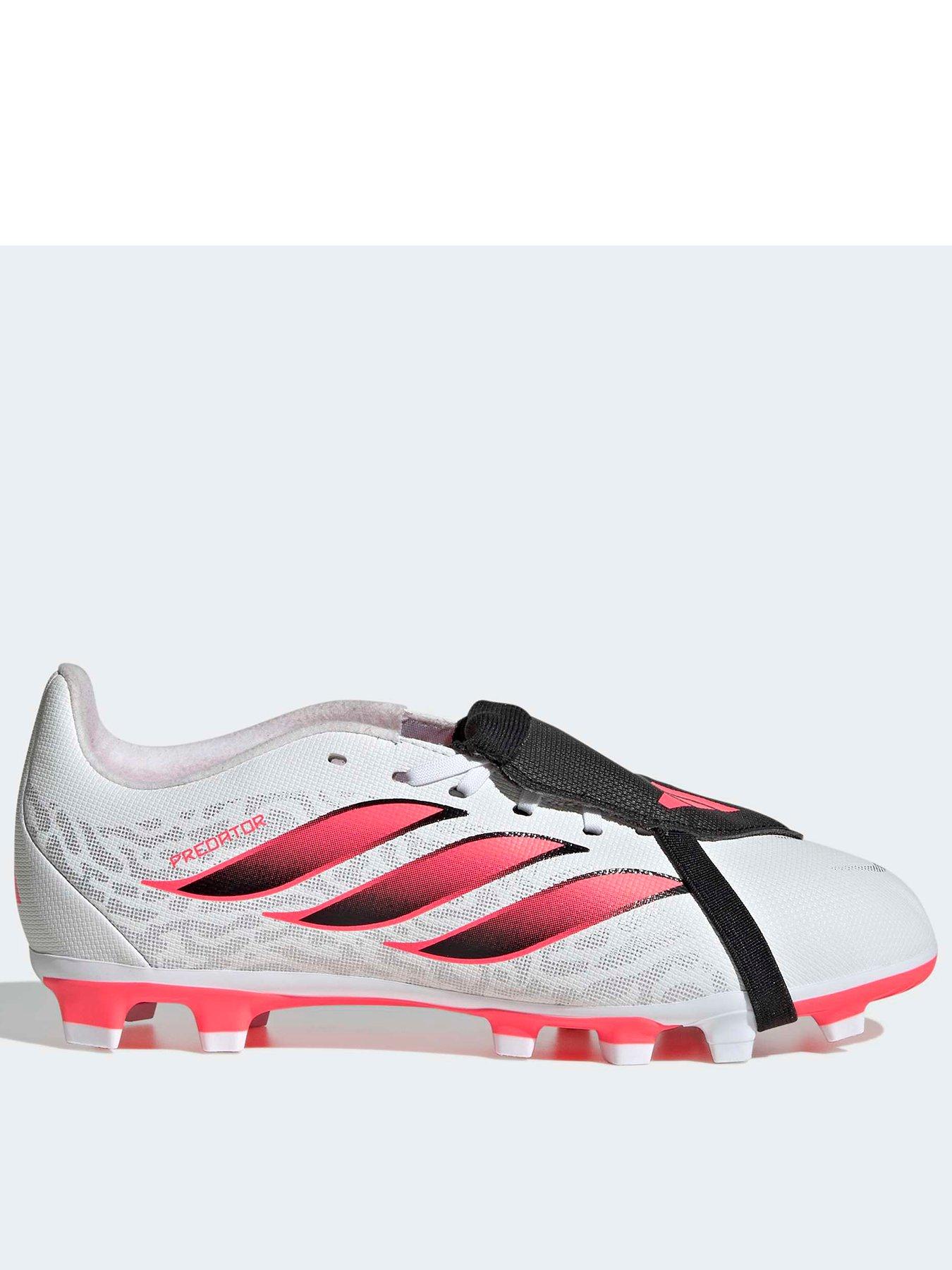 adidas Junior Predator Club Folded Tongue Firm Ground Football Boots - White