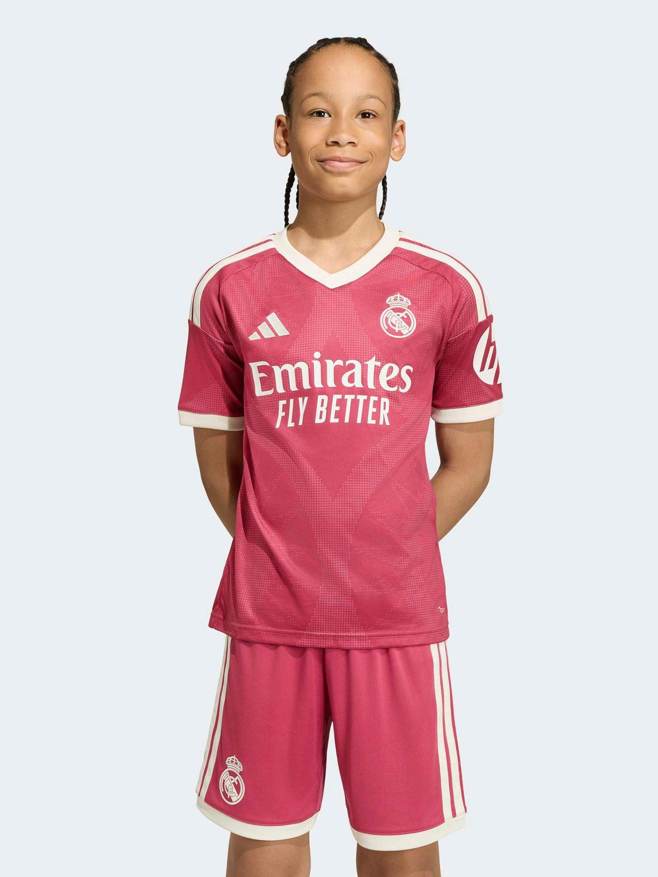 adidas Junior Real Madrid 26/27 Third Stadium Replica Shirt - Pink