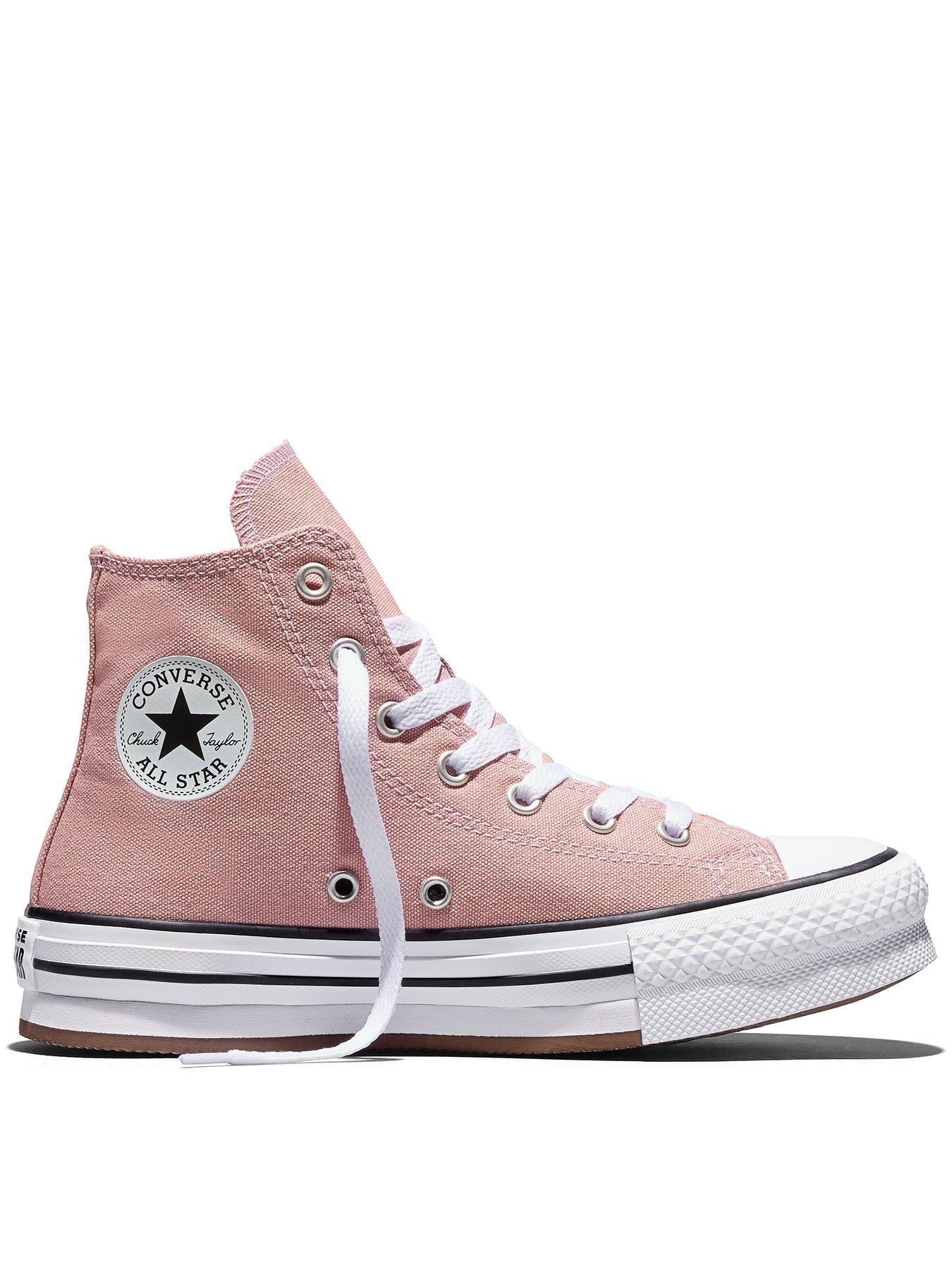 Converse Junior Seasonal Colour Chuck Taylor All Star Eva Lift Trainers - Pink