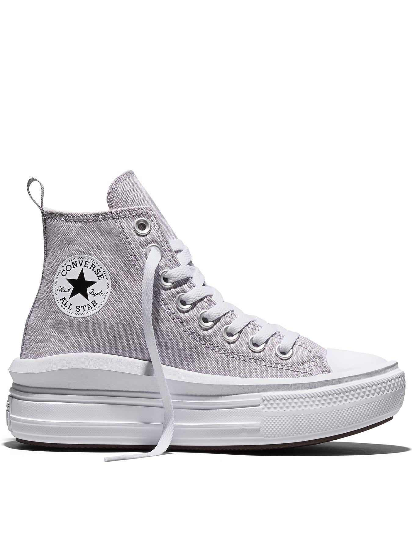 Converse Junior Seasonal Colour Chuck Taylor All Star Move Trainers - Purple