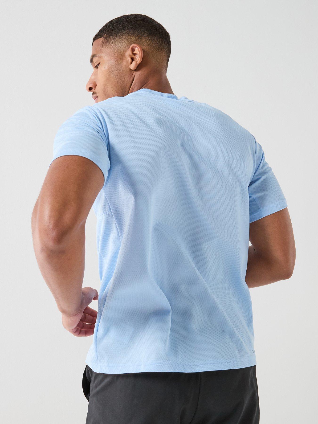 Image 2 of 6 of adidas Mens Training Workout Essentials T-Shirt - Blue