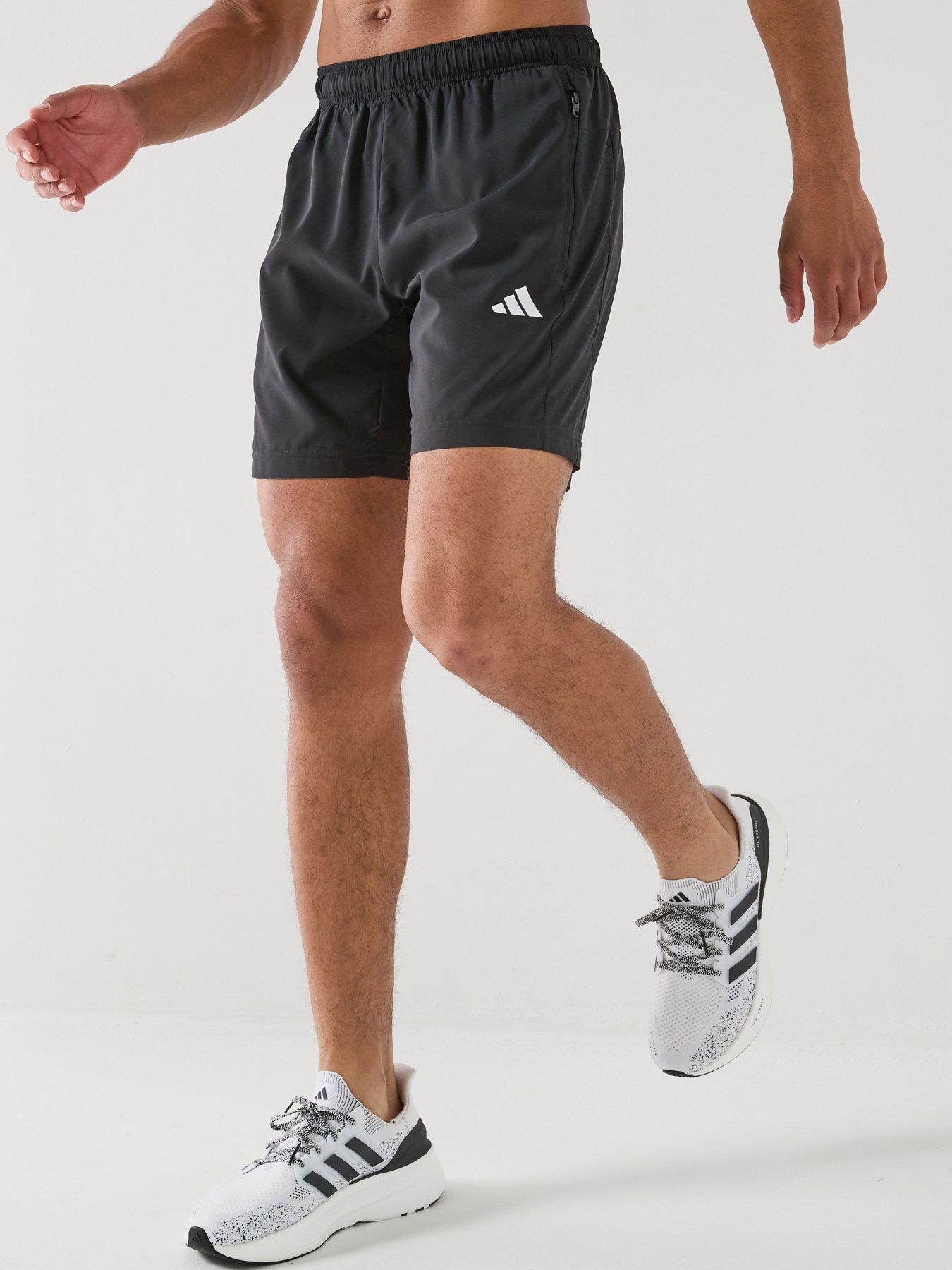 Image 1 of 6 of adidas Mens Training Workout Essentials Shorts - Black