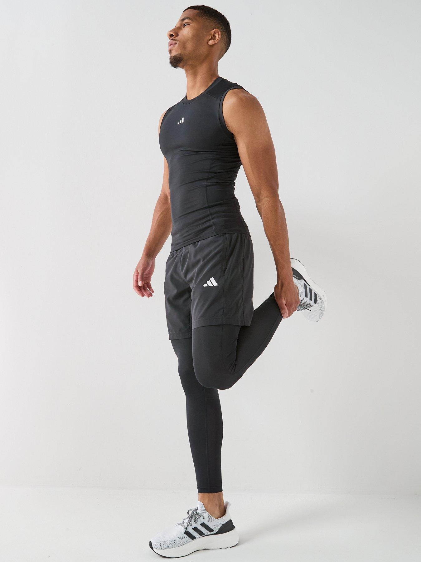 Image 3 of 6 of adidas Mens Training Workout Essentials Shorts - Black