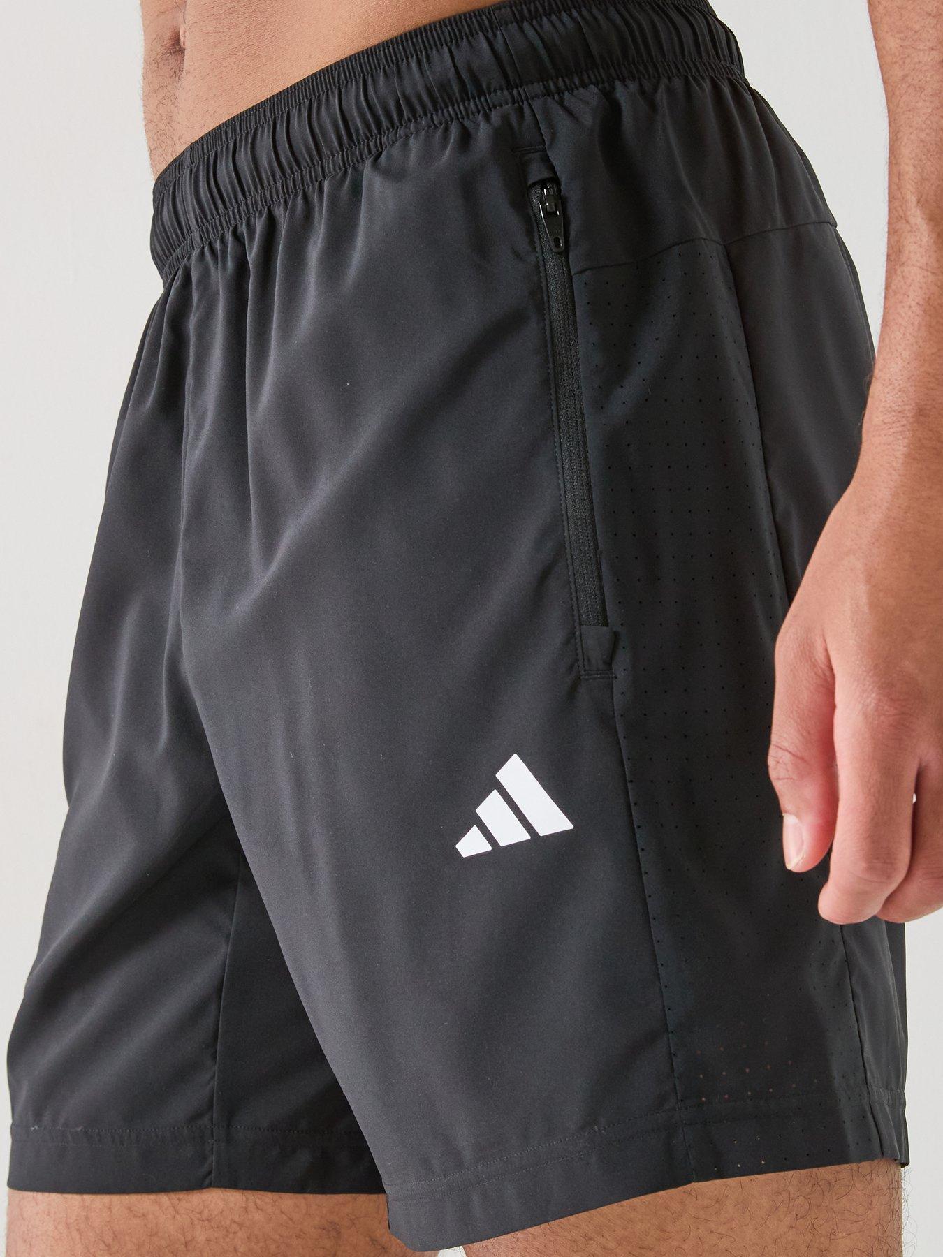 Image 4 of 6 of adidas Mens Training Workout Essentials Shorts - Black