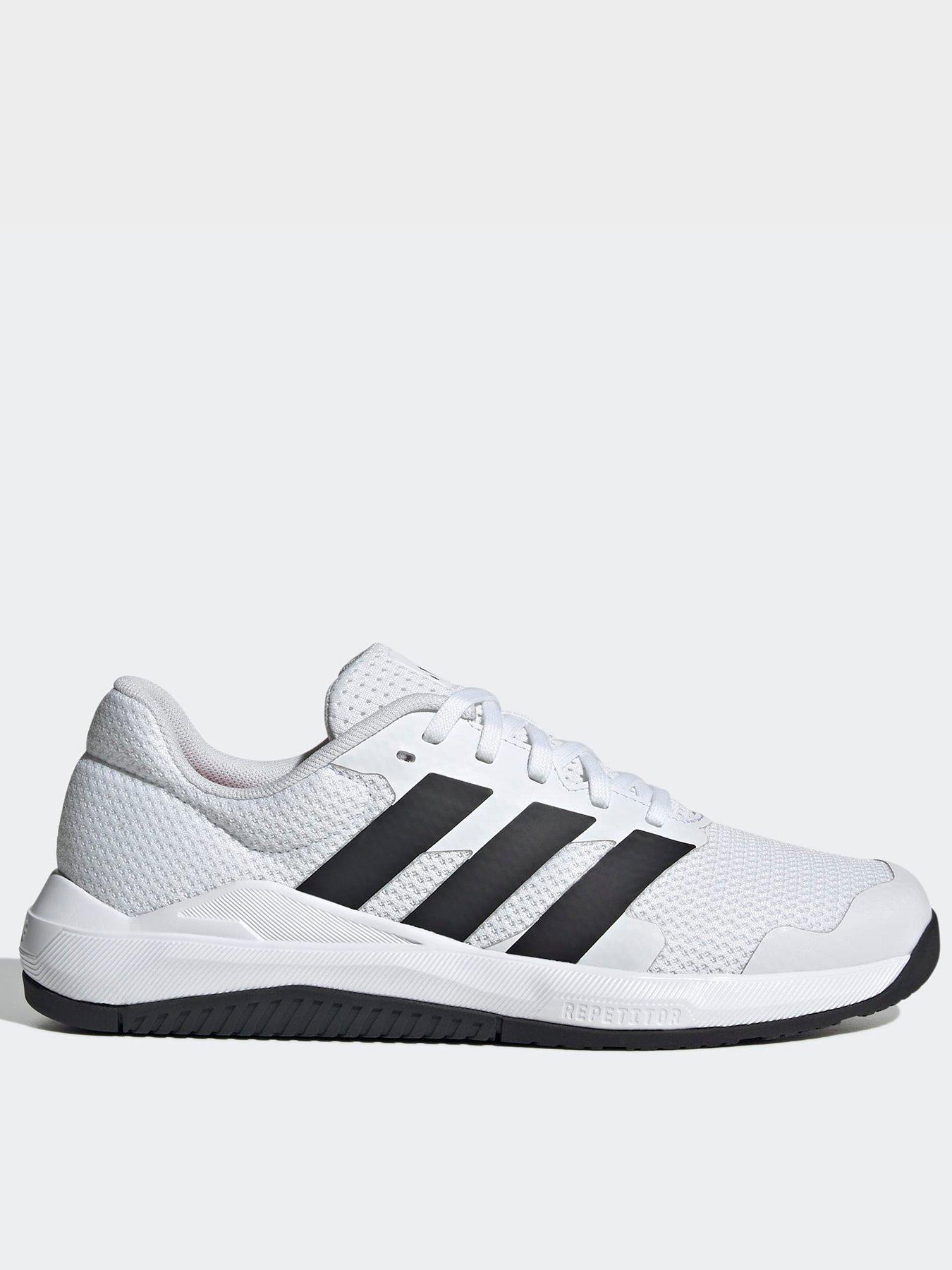 adidas Womens Dropset Base Training Shoes - Cloud White / Core Black / Lucid Red