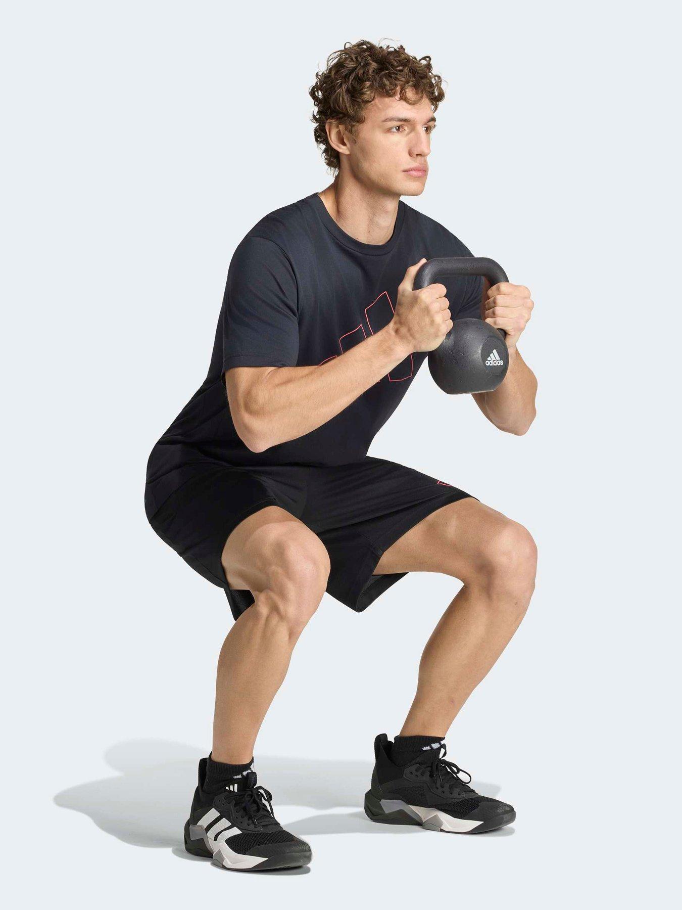 Image 3 of 5 of adidas Mens Training Workout Essentials Shorts - Black