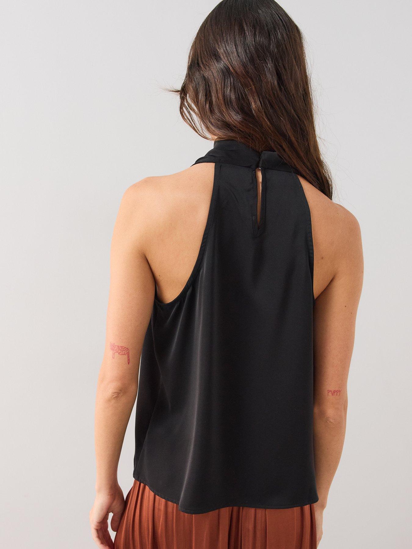 Image 2 of 6 of The Very Collection Gold Detail Cowl Neck Blouse