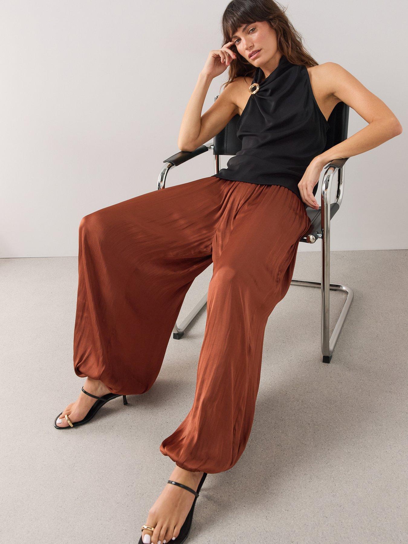 Image 6 of 6 of The Very Collection Gold Detail Cowl Neck Blouse