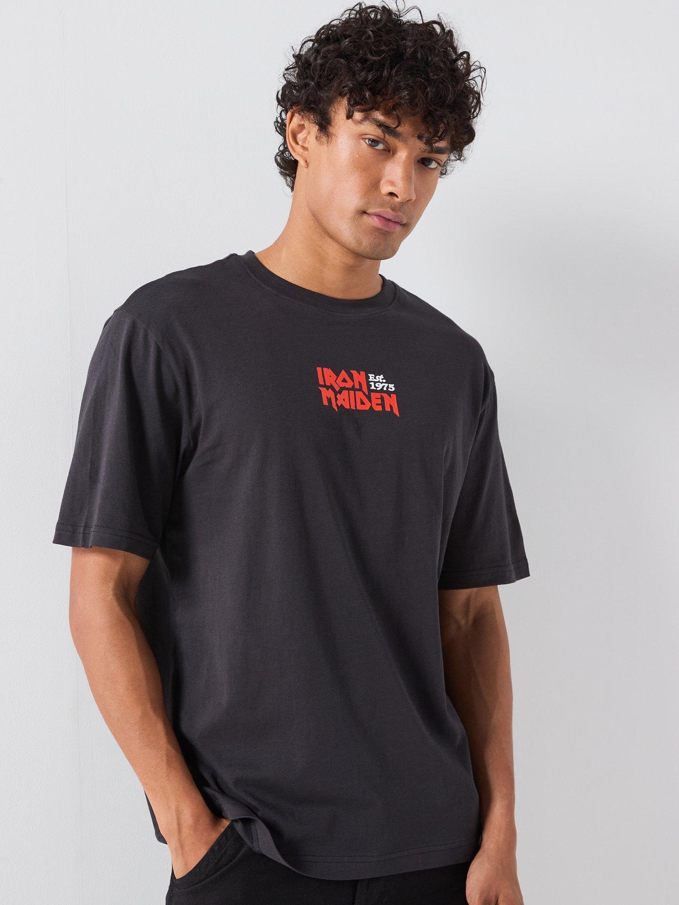 Image 2 of 6 of ONLY & SONS Only&amp;Sons Iron Maiden T-Shirt - Black