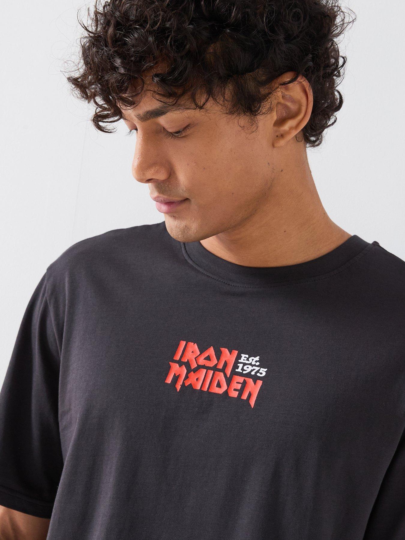 Image 6 of 6 of ONLY & SONS Only&amp;Sons Iron Maiden T-Shirt - Black