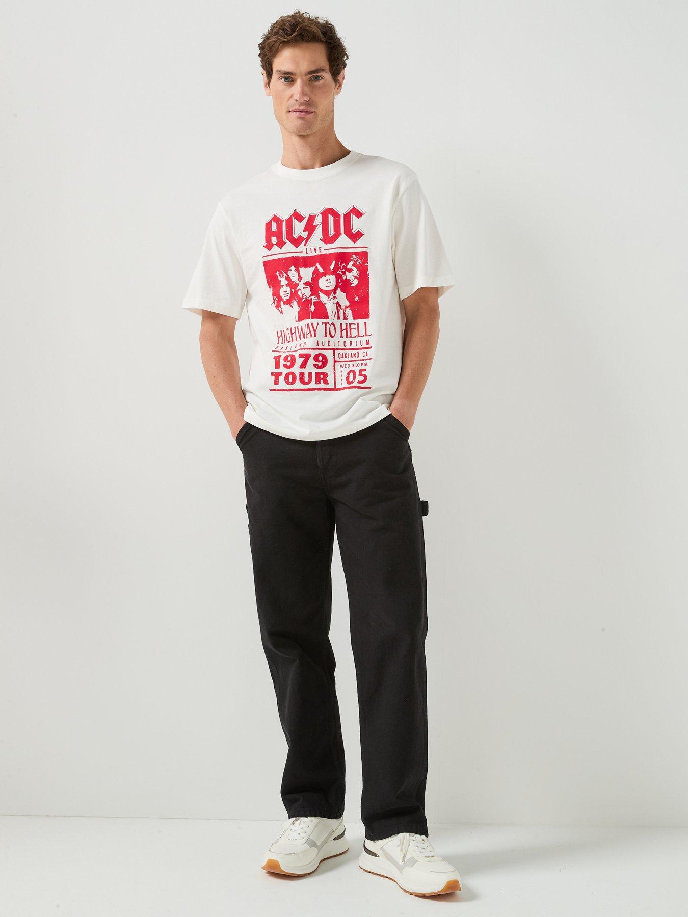 Image 3 of 6 of ONLY & SONS Only&amp;Sons ACDC T-Shirt - Cloud Dancer
