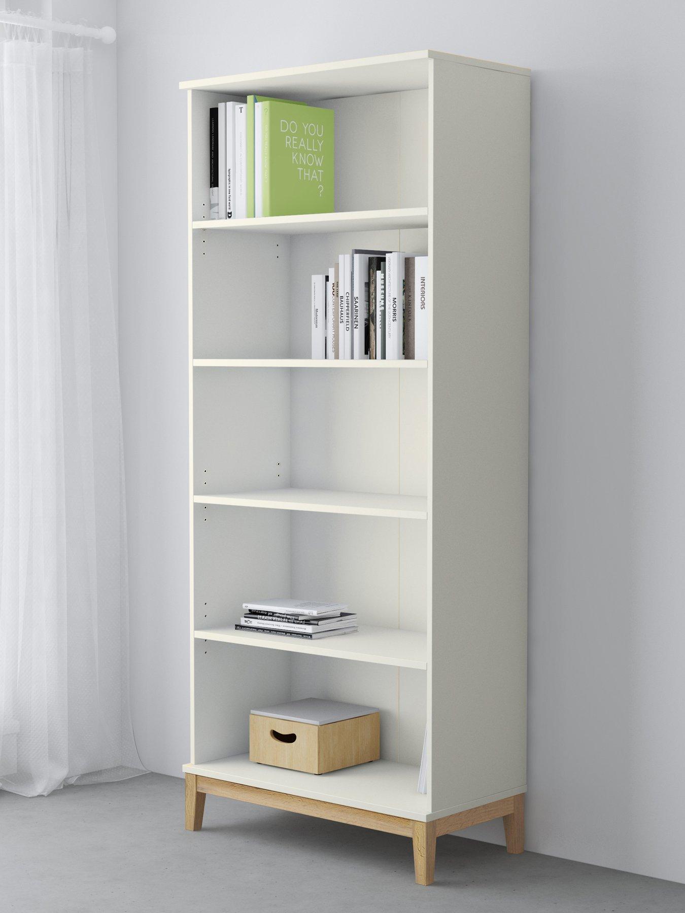 Image 1 of 7 of Dorel Home Pelle Bookcase With 4 Shelves - White