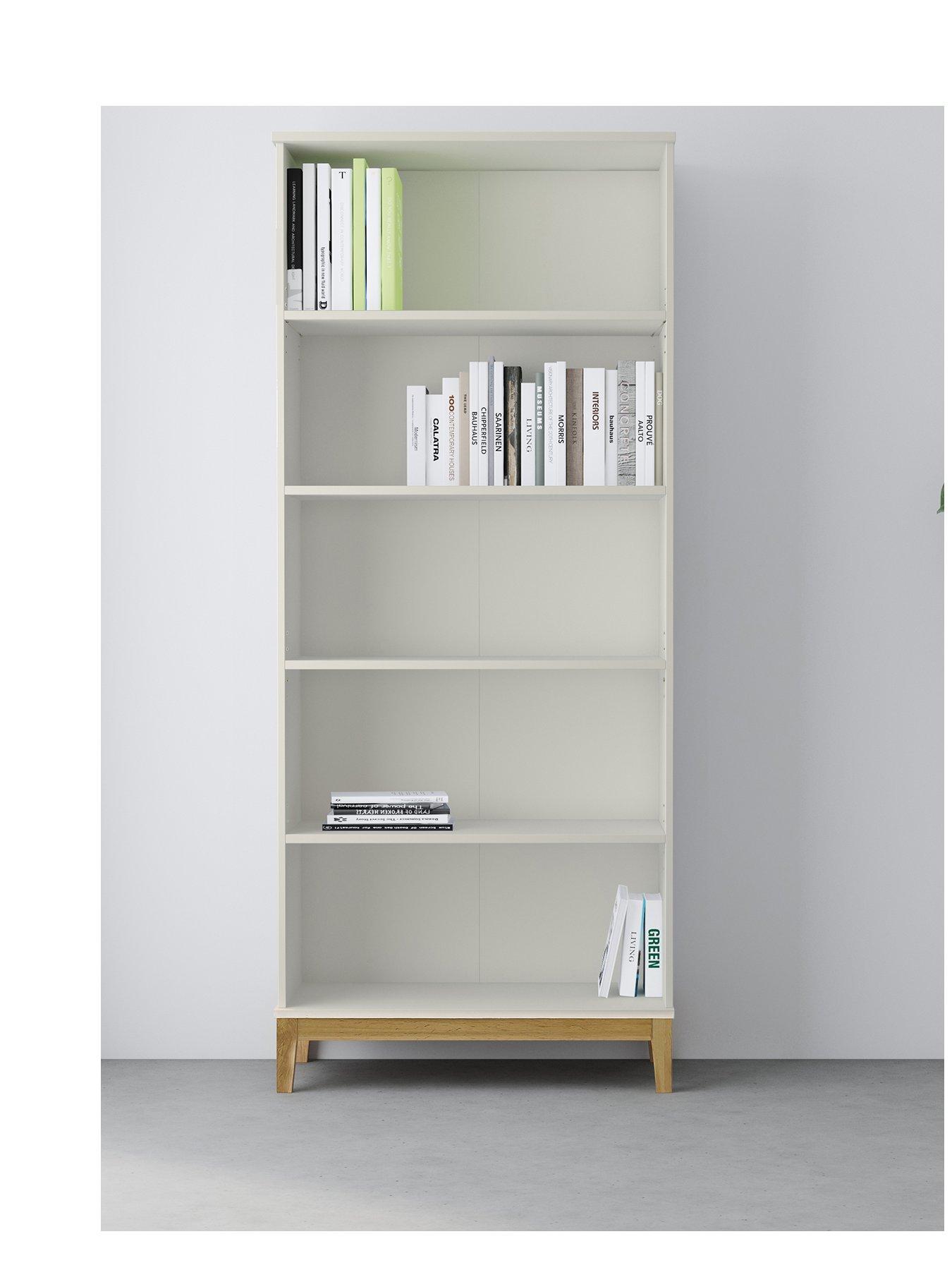 Image 2 of 7 of Dorel Home Pelle Bookcase With 4 Shelves - White