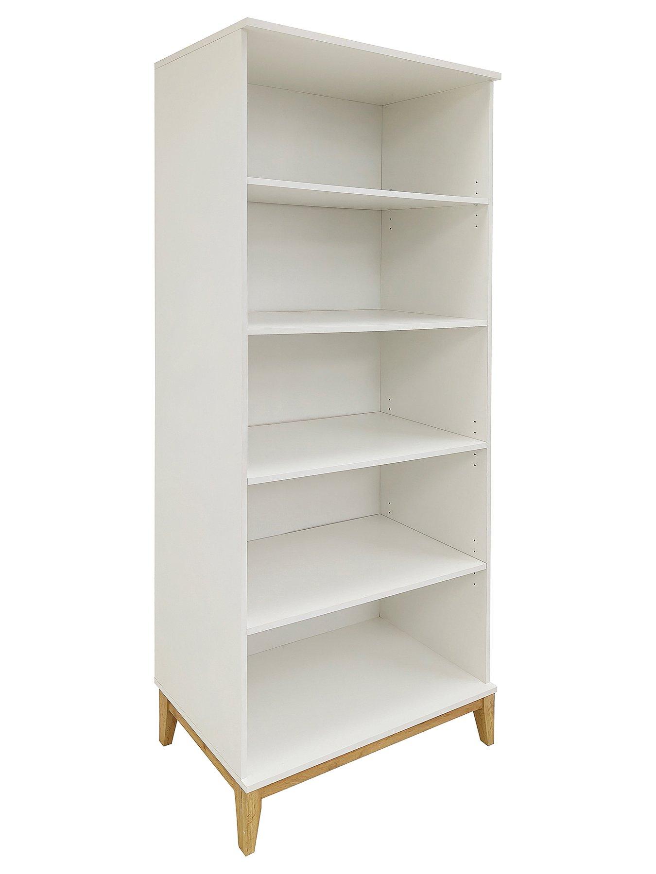 Image 3 of 7 of Dorel Home Pelle Bookcase With 4 Shelves - White