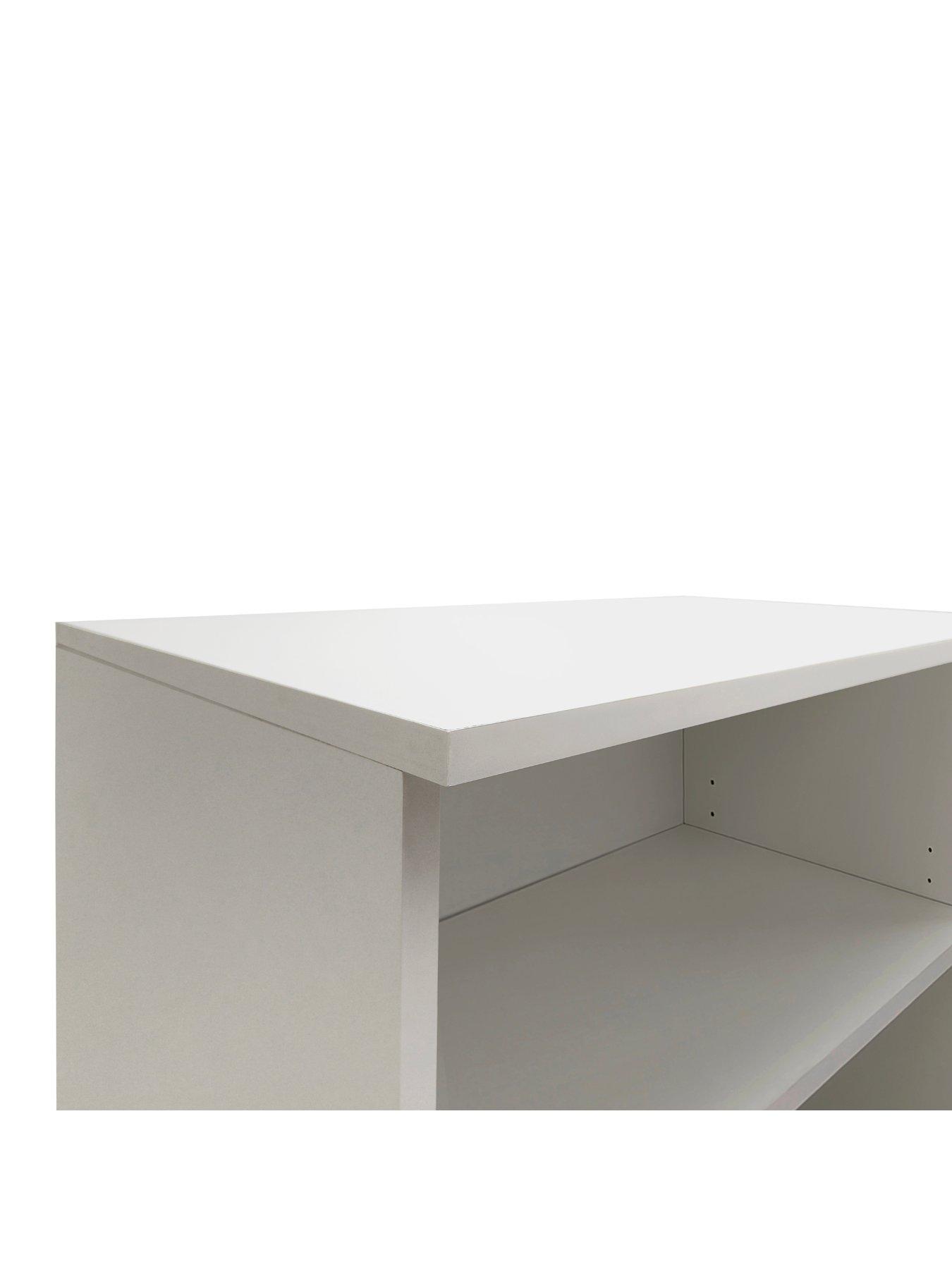 Image 6 of 7 of Dorel Home Pelle Bookcase With 4 Shelves - White