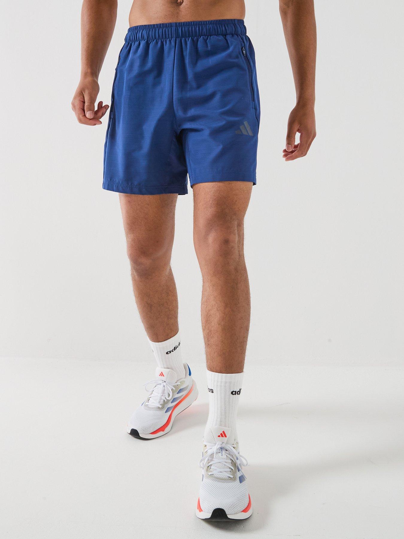 adidas Mens Training Workout Essentials Shorts - Blue
