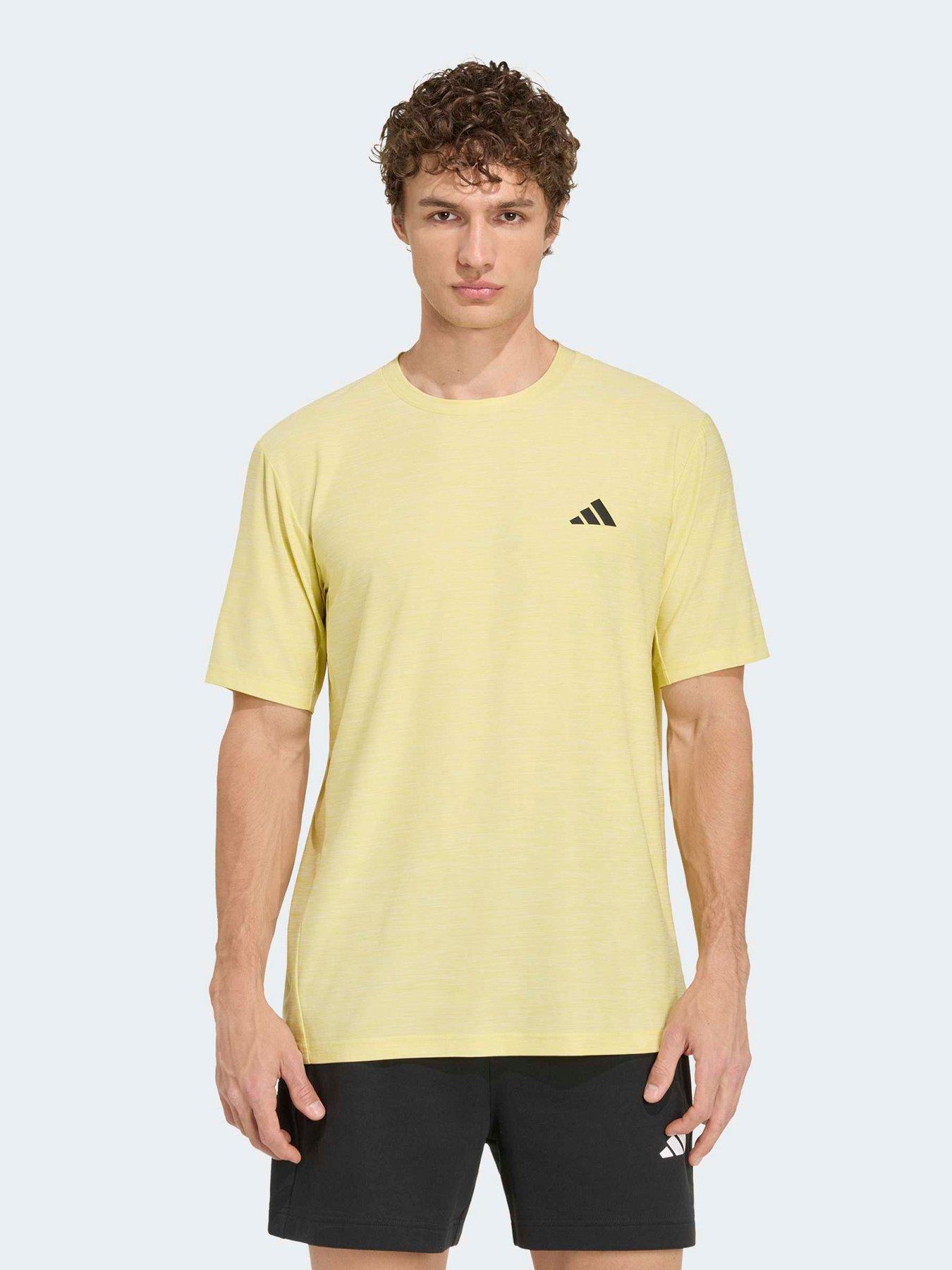 adidas Mens Training Workout Essentials T-Shirt - Yellow