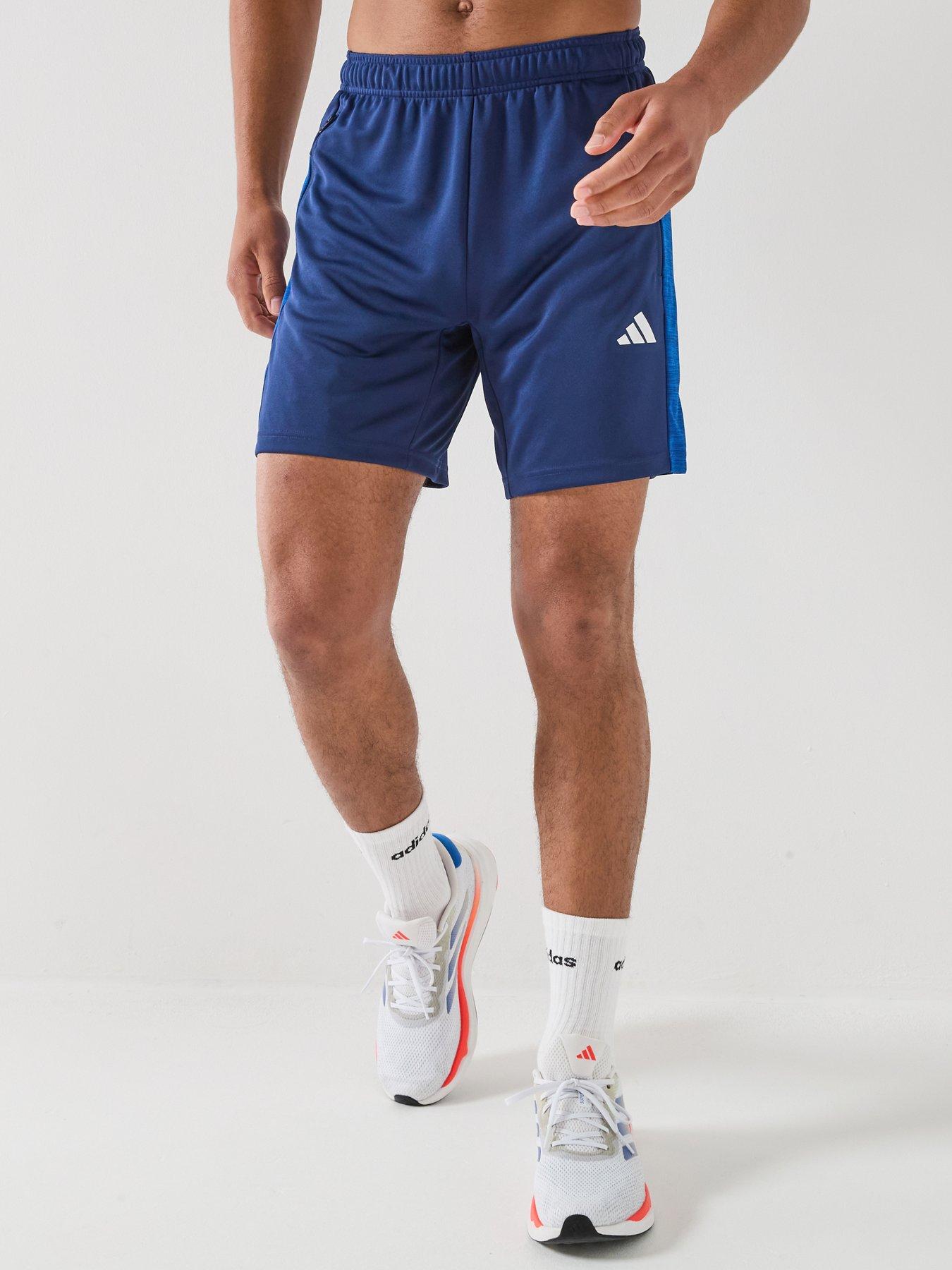 adidas Mens Training Workout Essentials Shorts - Blue