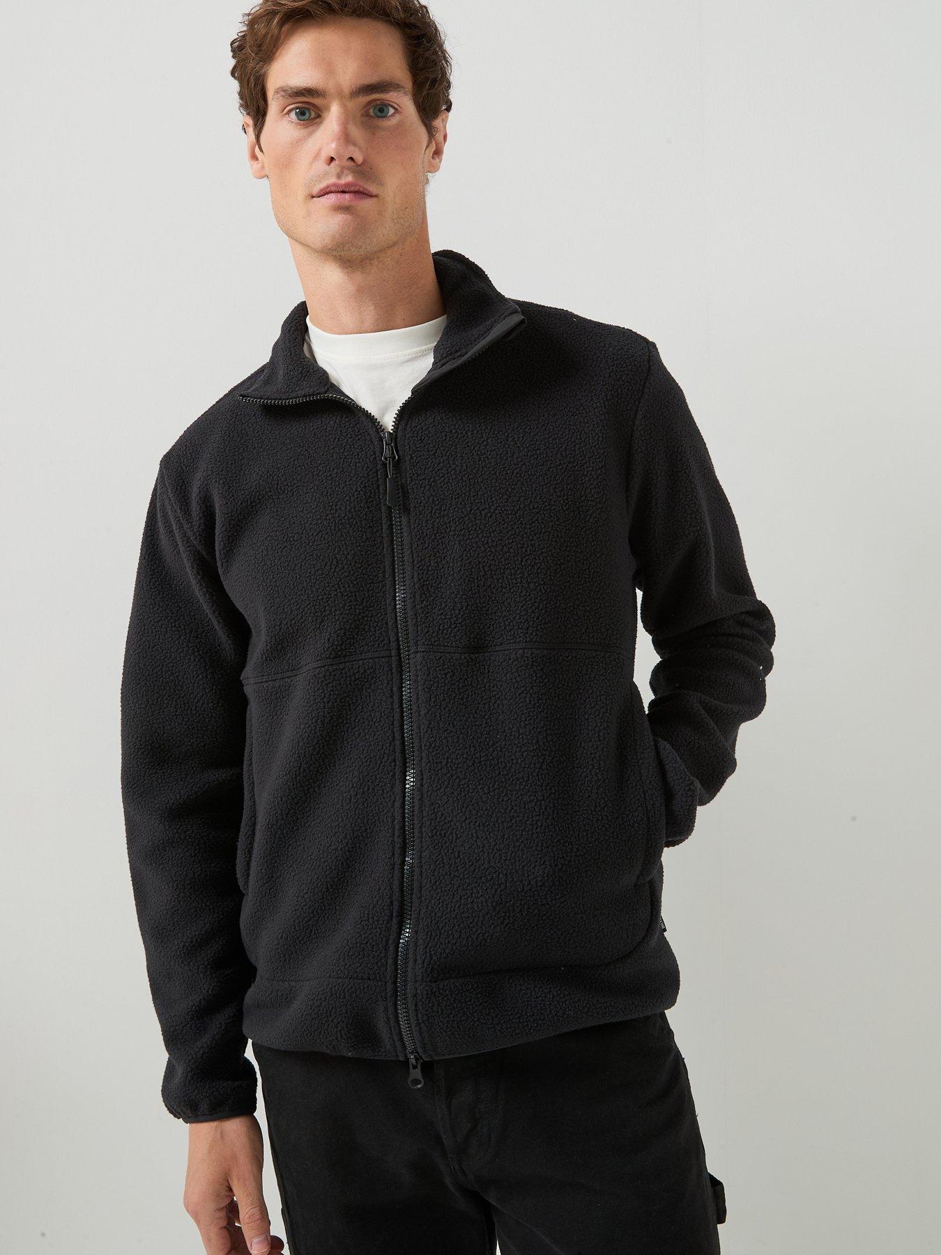 Image 1 of 5 of ONLY & SONS Only&amp;Sons Polartec Fleece Jacket - Black