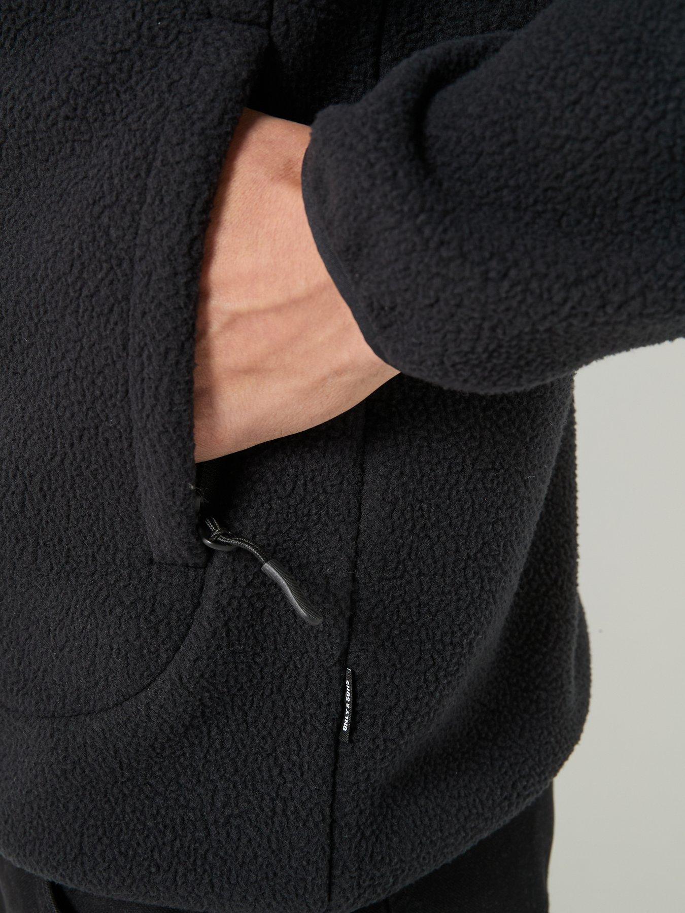Image 5 of 5 of ONLY & SONS Only&amp;Sons Polartec Fleece Jacket - Black