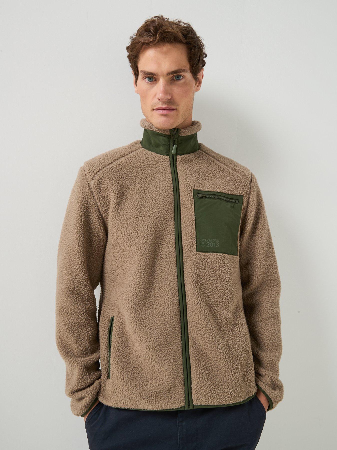 Image 4 of 6 of ONLY & SONS Dallas Life Sherpa Jacket - Desert Taupe
