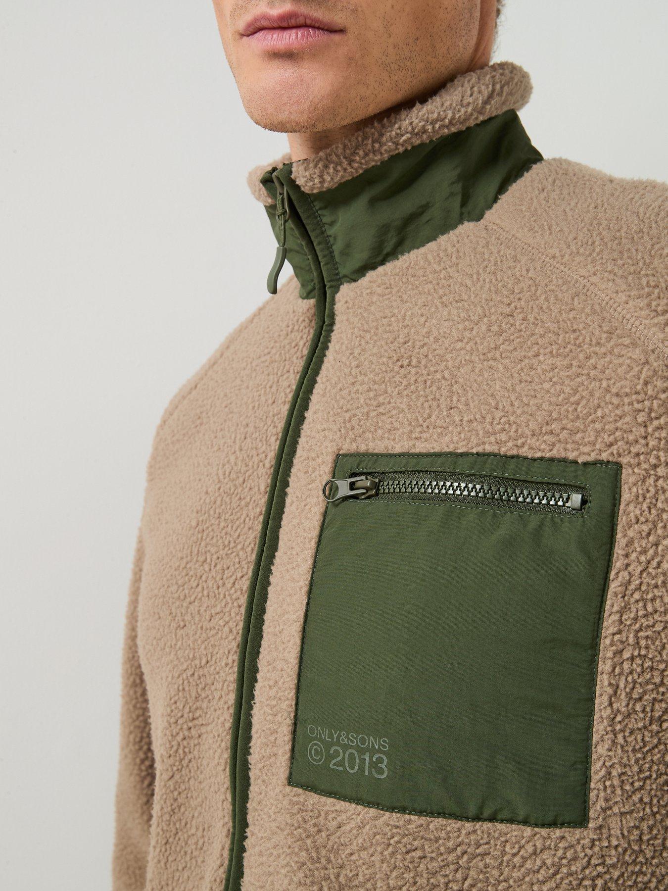 Image 5 of 6 of ONLY & SONS Dallas Life Sherpa Jacket - Desert Taupe
