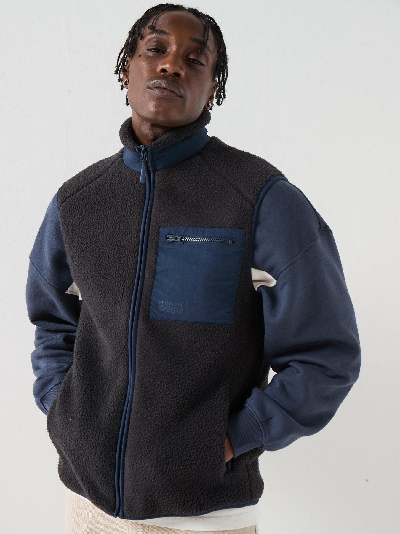 Image 6 of 6 of ONLY & SONS Dallas Life Sherpa Gilet - Phantom
