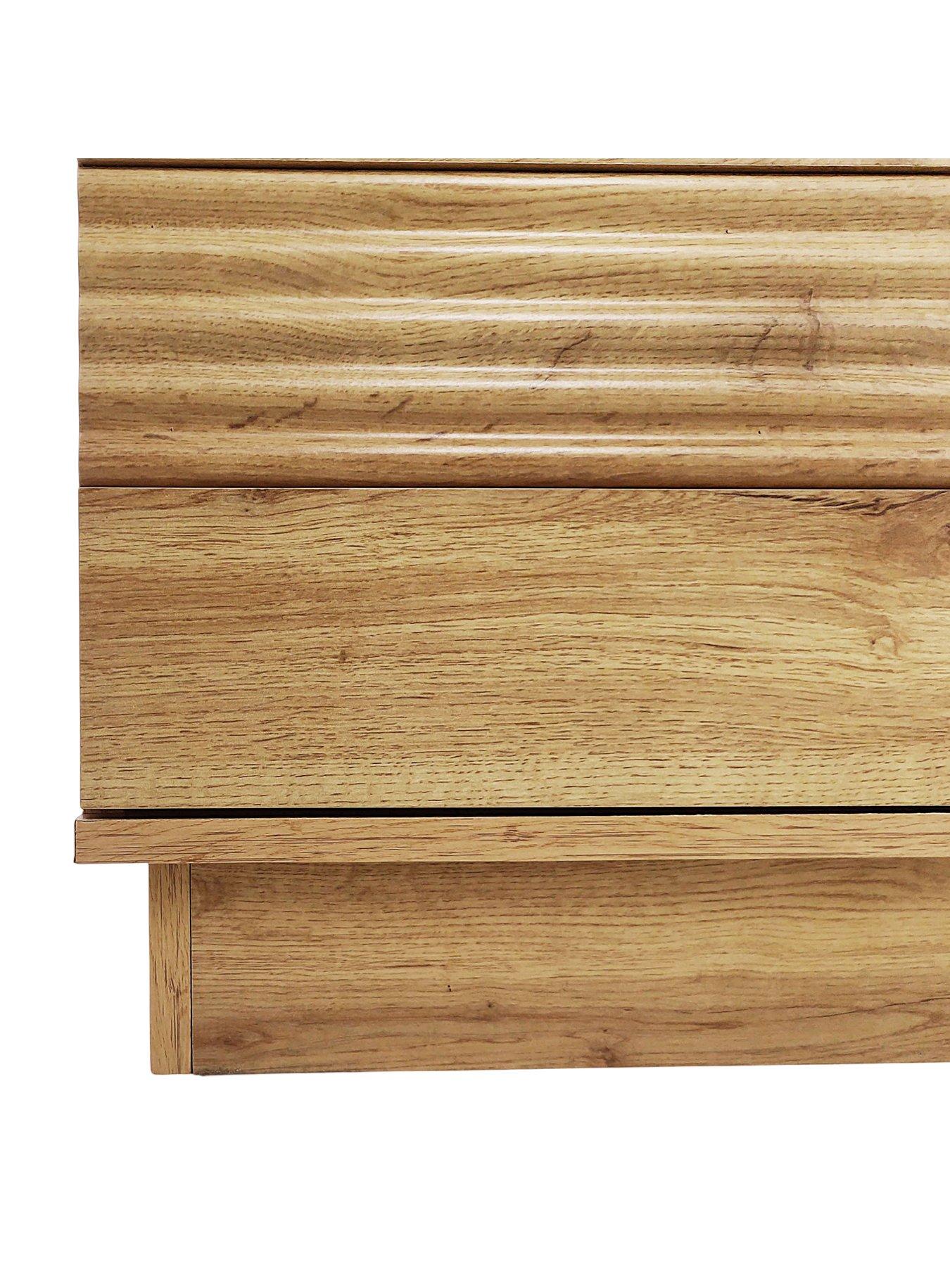 Image 7 of 7 of CosmoLiving by Cosmopolitan Toro 4 Door Sideboard - Oak Style