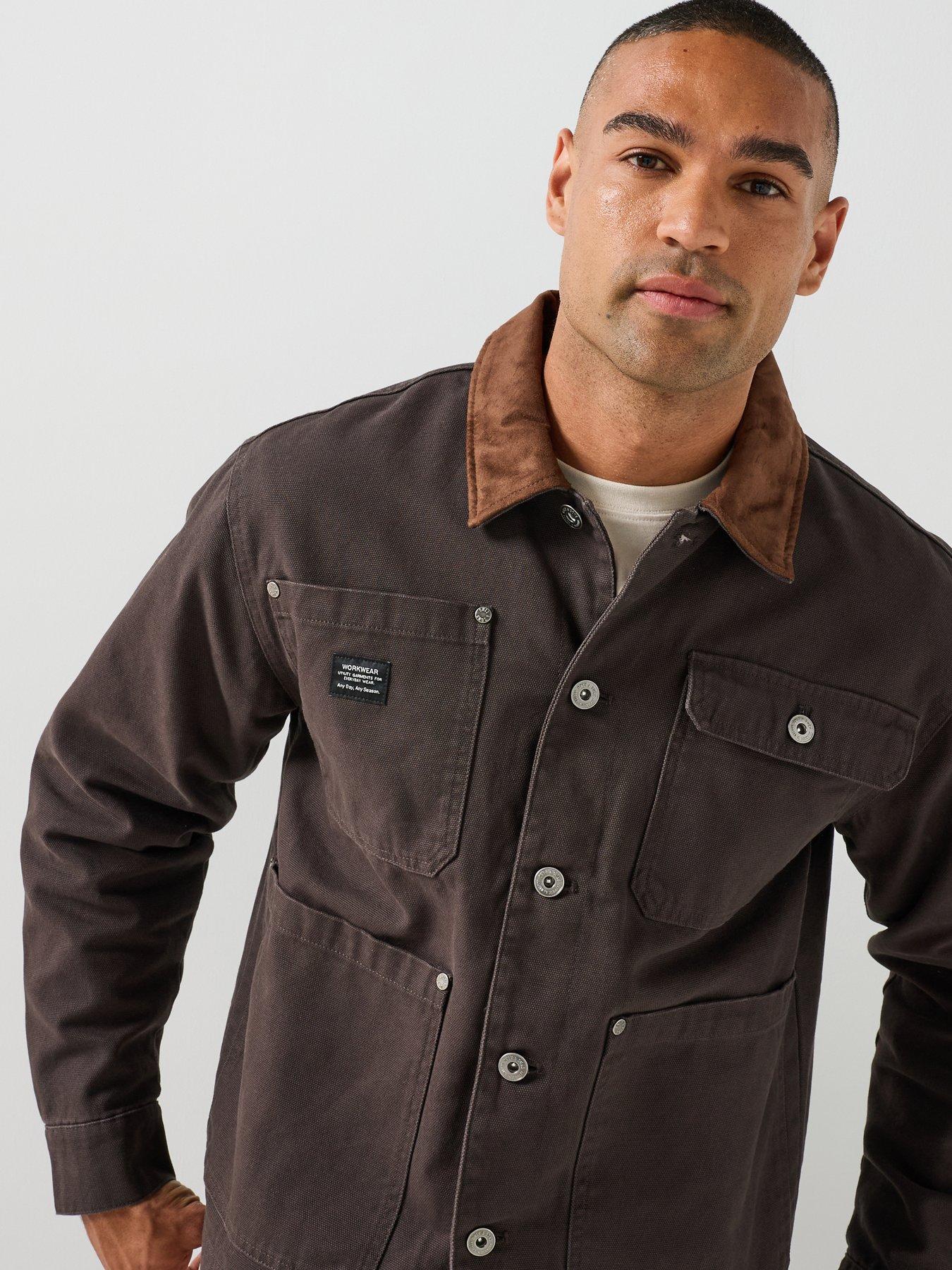 Image 5 of 6 of ONLY & SONS Ricky Cotton Jacket - Licorice
