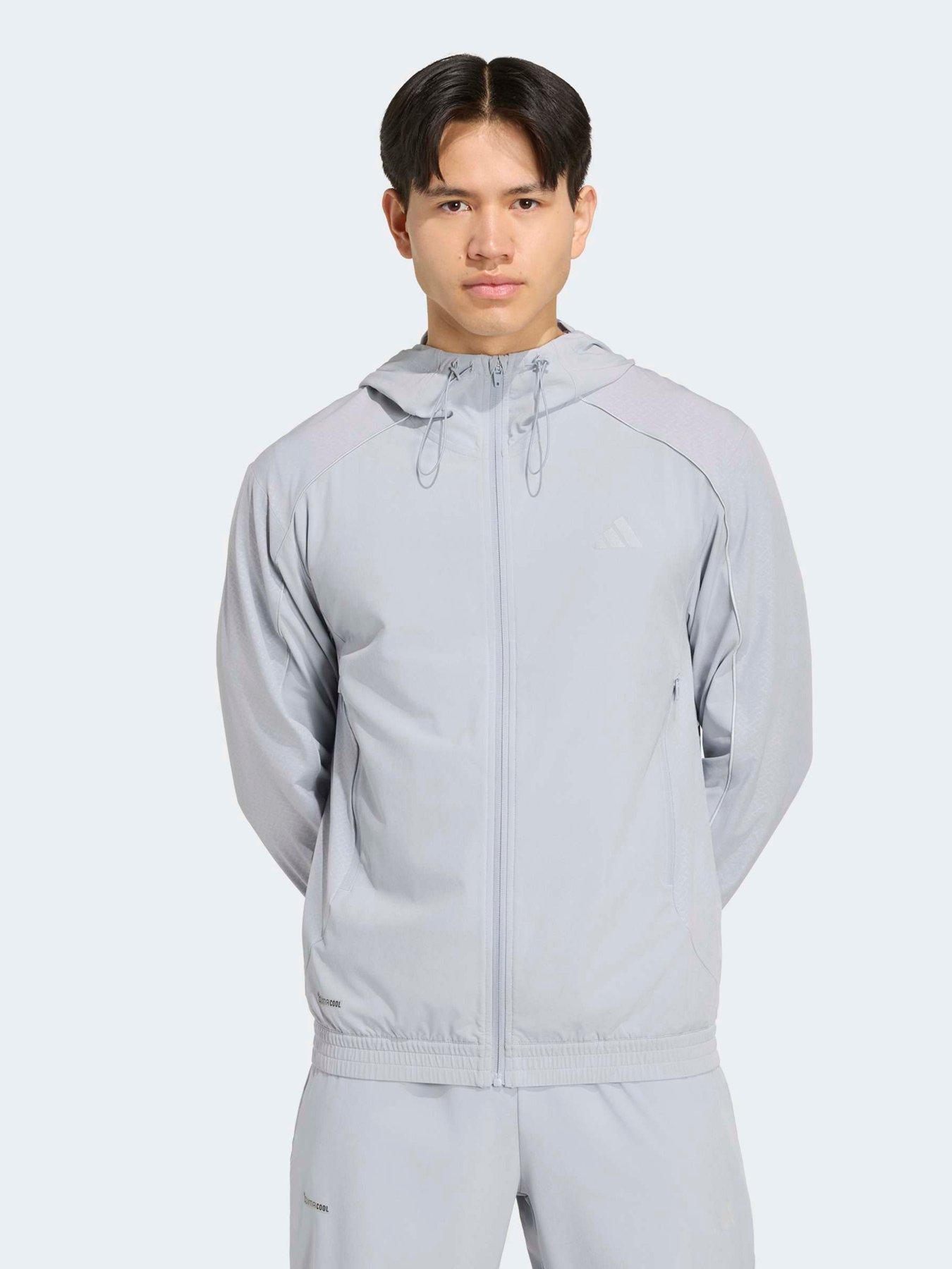 adidas Mens Training Intensity Tracksuit Top - Silver
