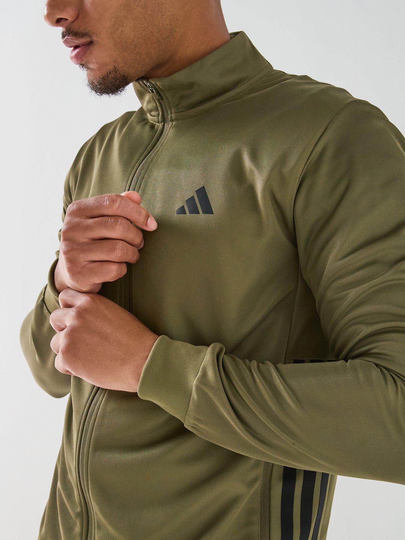 Image 6 of 6 of adidas Men's 3-Stripes Tricot Track Jacket - Green